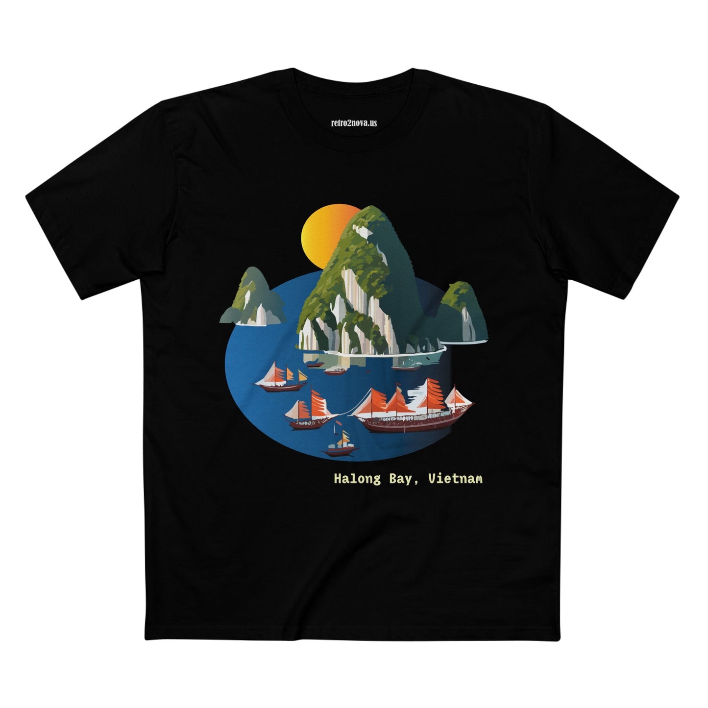 Travel Shirt Vietnam Tourists Unisex Premium Cotton Tee with Original Art Design