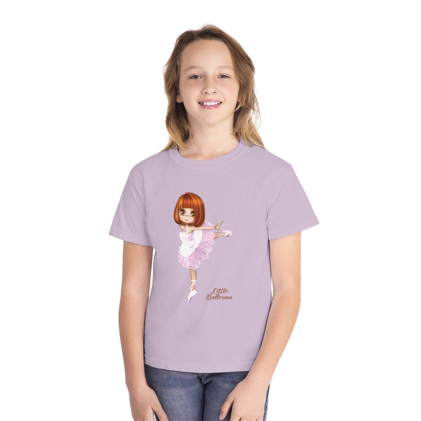 Youth Tee Shirt with Little Ballerina