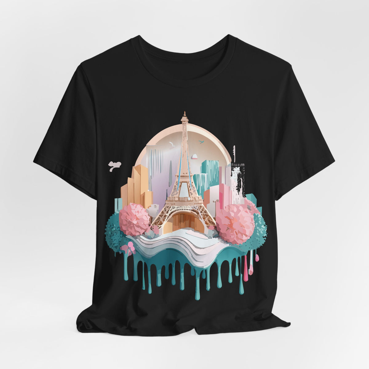 Unisex Cotton Bella+Canvas Tee with Paris
