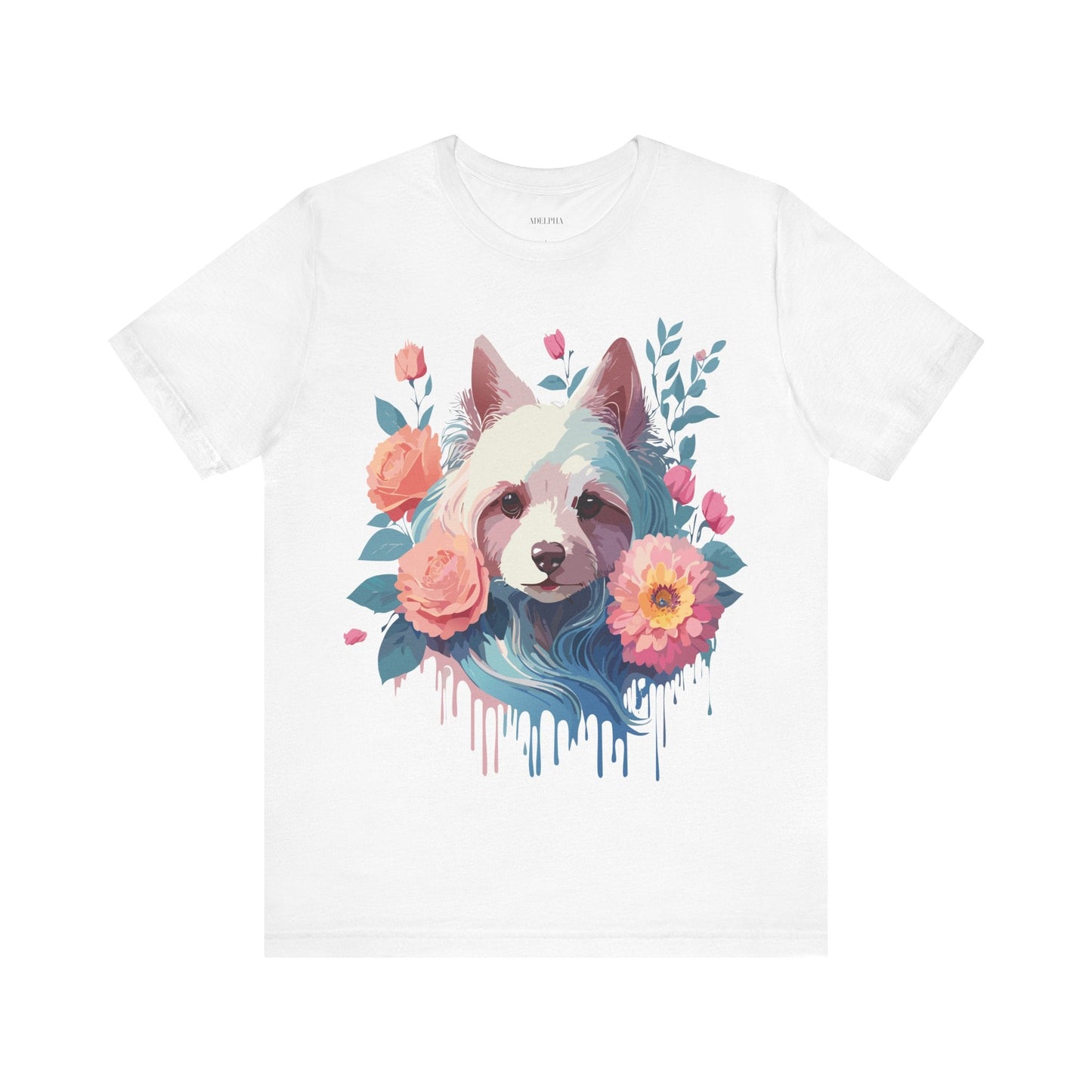 Adelpha Unisex Graphic Dog Shirt Short Sleeve Tee With Vintage Inspired Artwork Design
