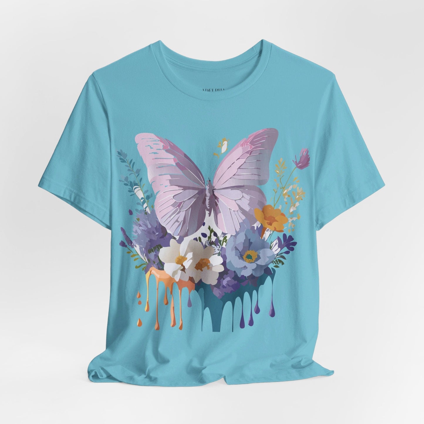 Adelpha Graphic Butterfly Unisex Short Sleeve Graphic Tee Art Design