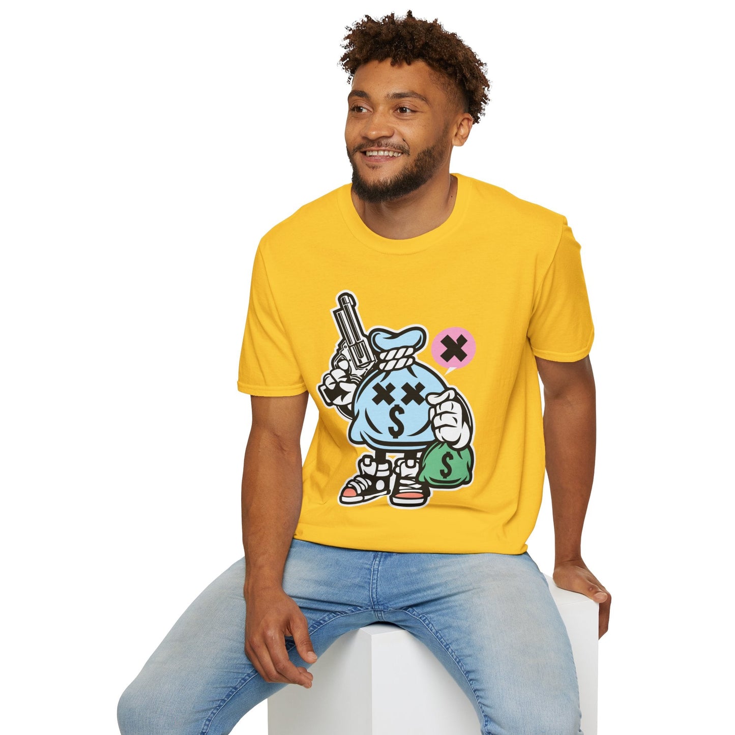 Cartoon T Shirt Animation T Shirt Funny Tee Unisex Gildan Softstyle 64000 100 Percent Cotton