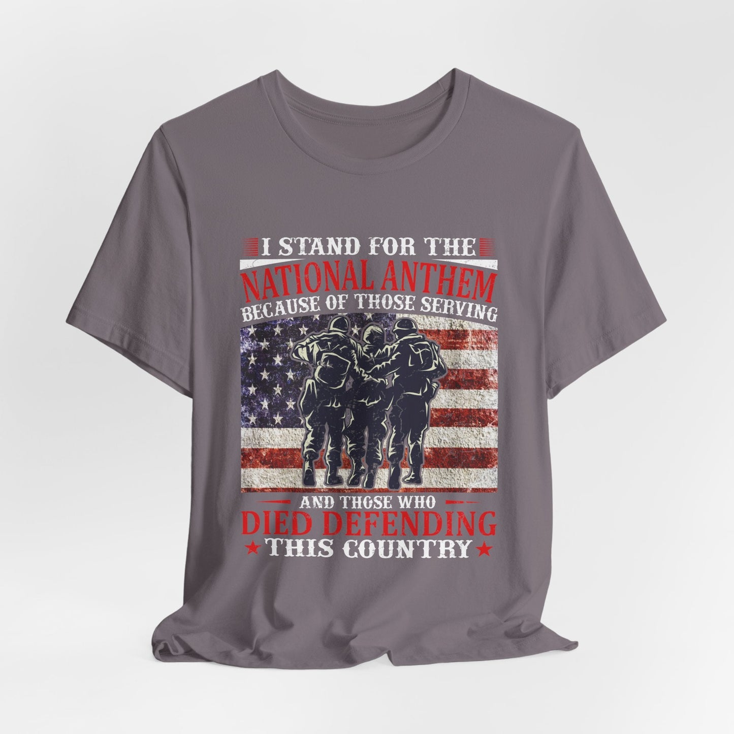 Army Veteran Patriotic Graphic Design Unisex Cotton T-Shirt v36