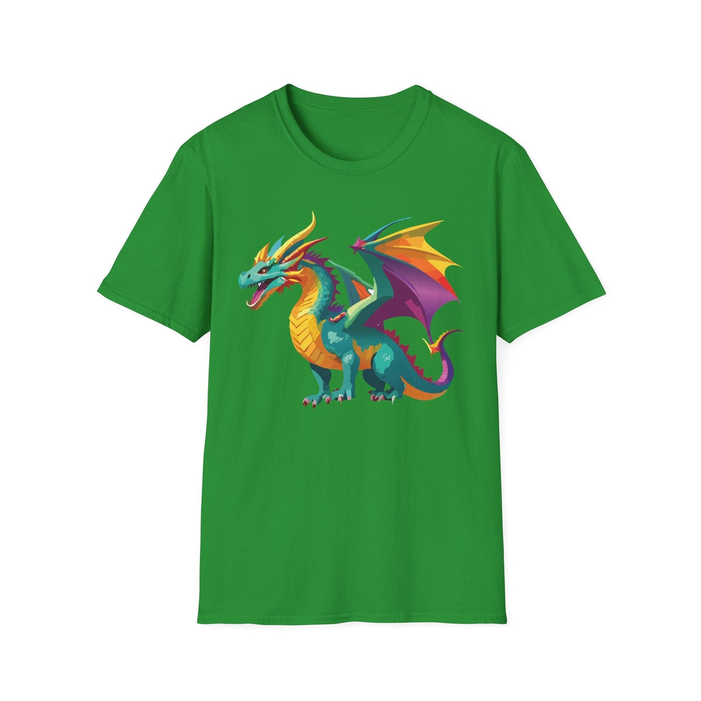Dragon Graphic Unisex Cotton Softstyle Art Design Tee With Animals 10