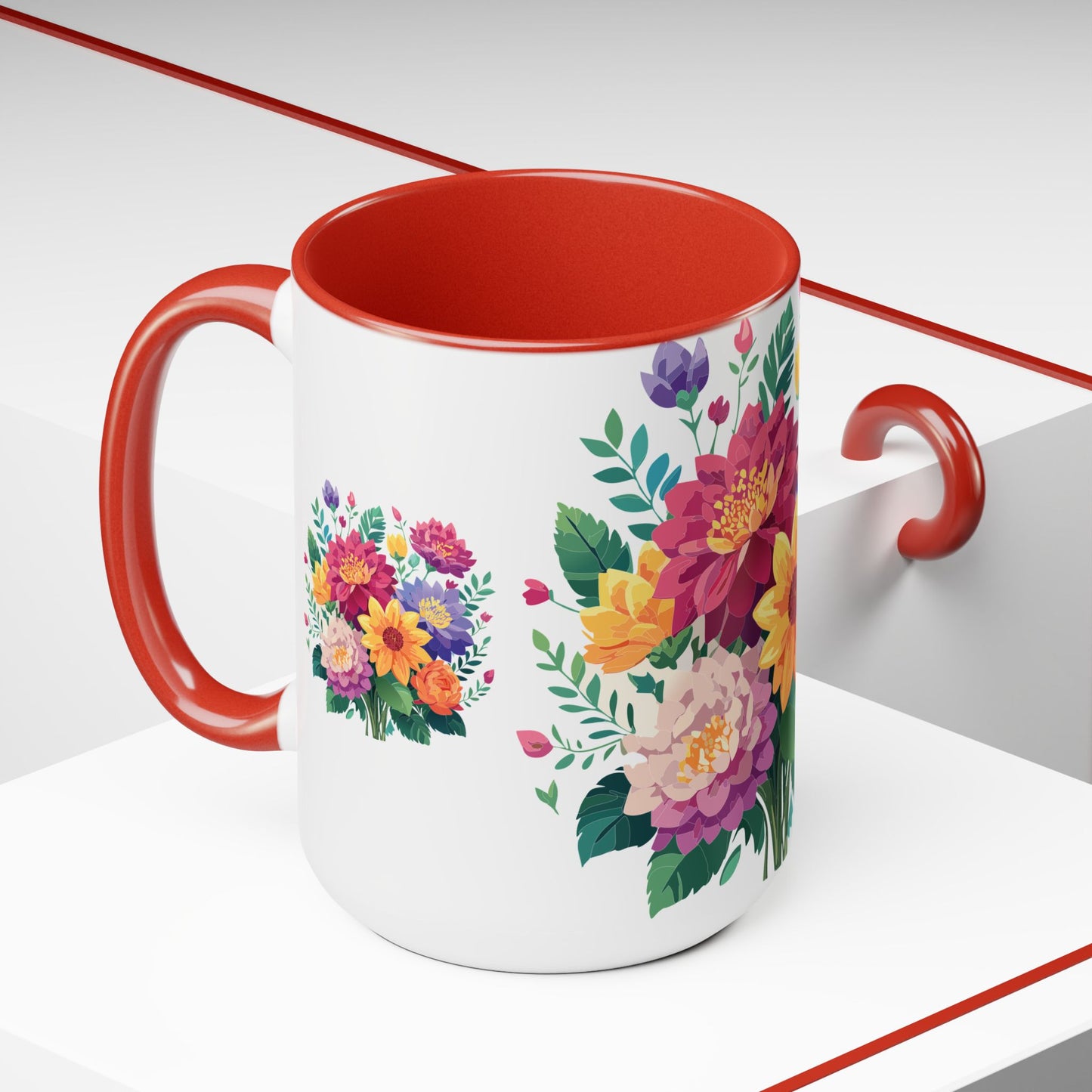 Floral Mug, Floral Cup