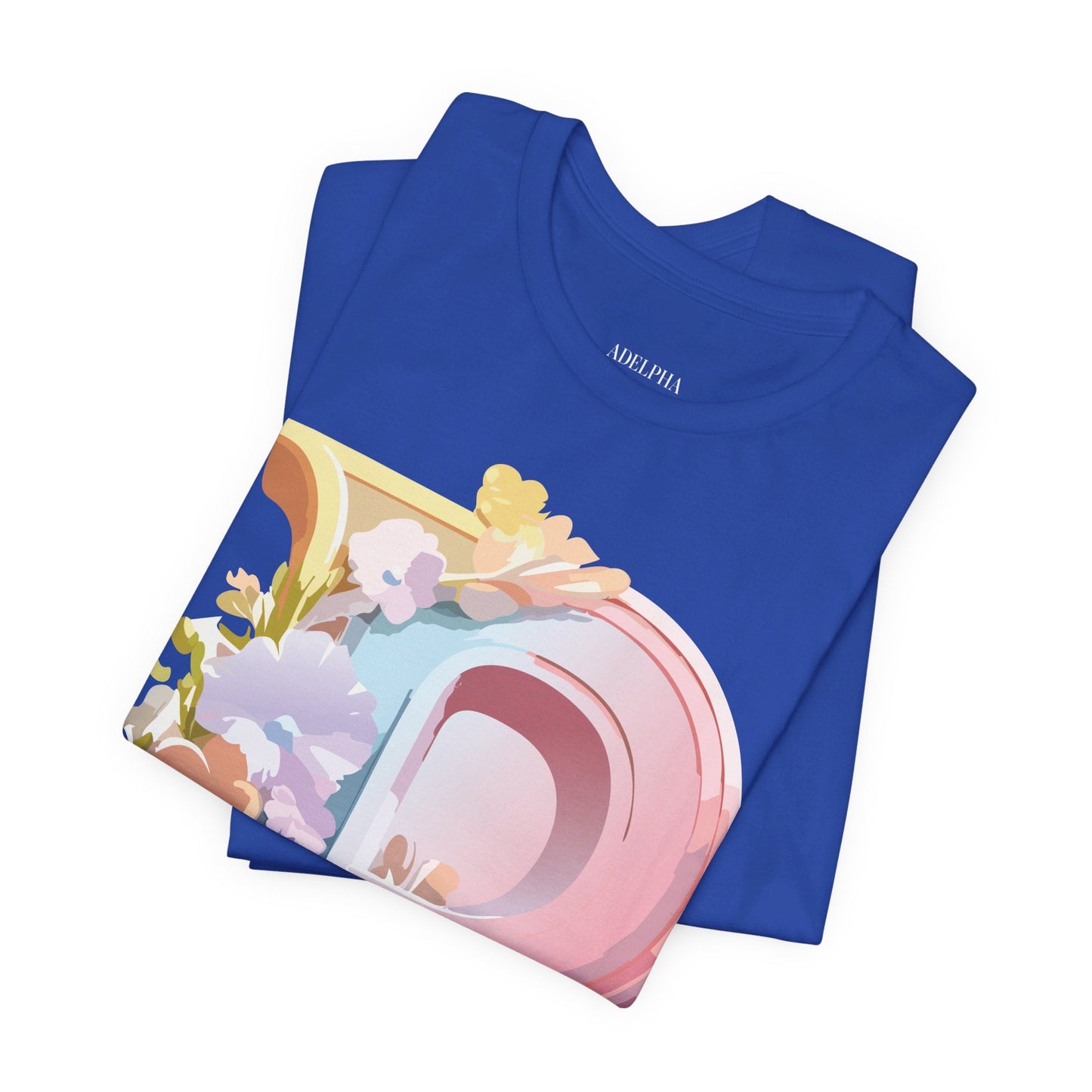Letter P Shirt Graphic Tee Unisex Jersey Short Sleeve Adelpha Vintage Inspired Artwork