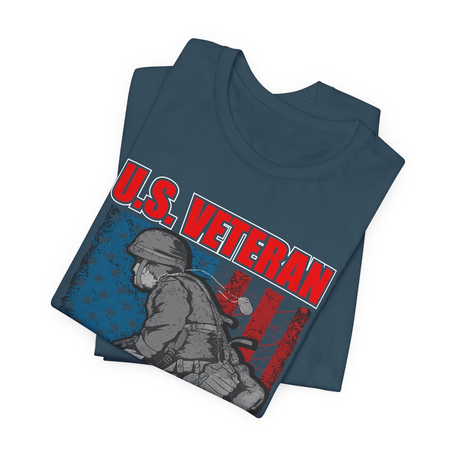 Army Veteran Patriotic Graphic Design Unisex Cotton T-Shirt v31