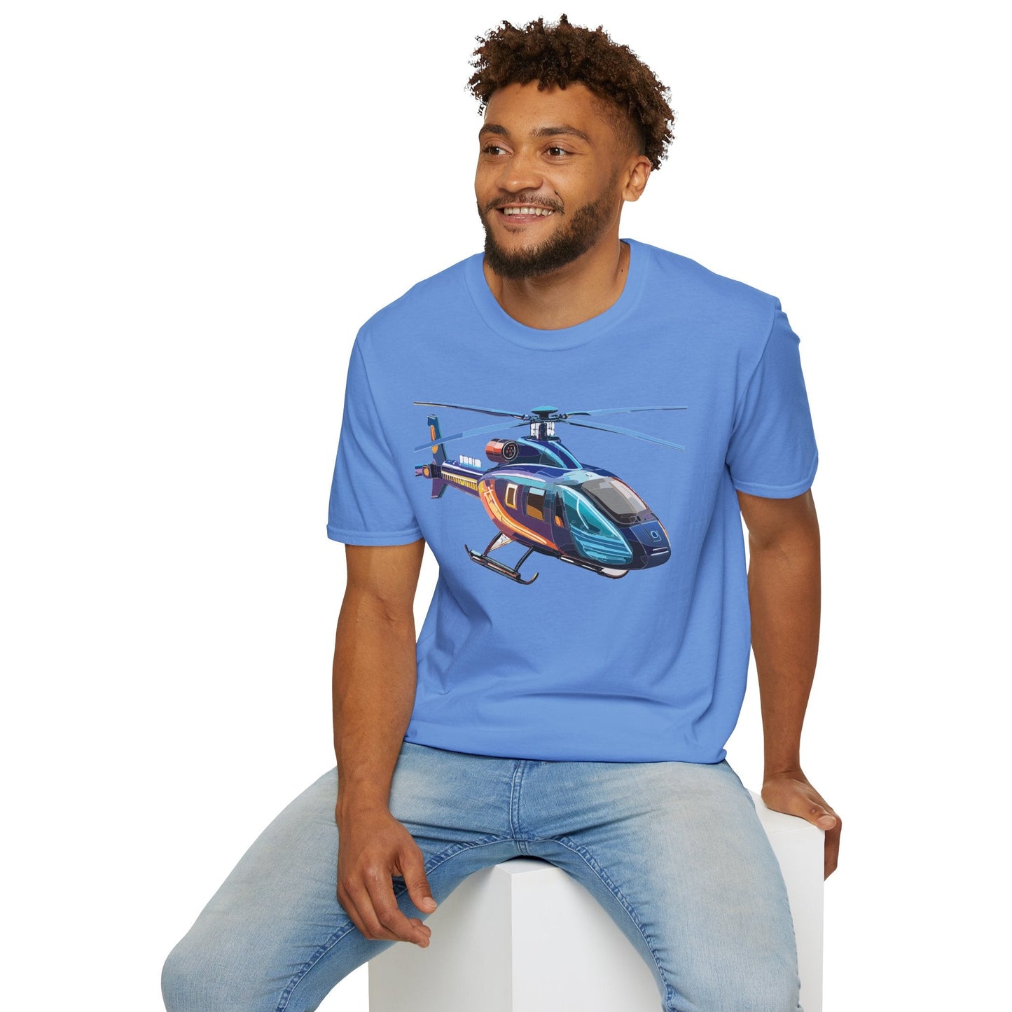 Chopper Helicopter Shirt Unisex T Shirt Softstyle 100 Percent Cotton Comfort Wear