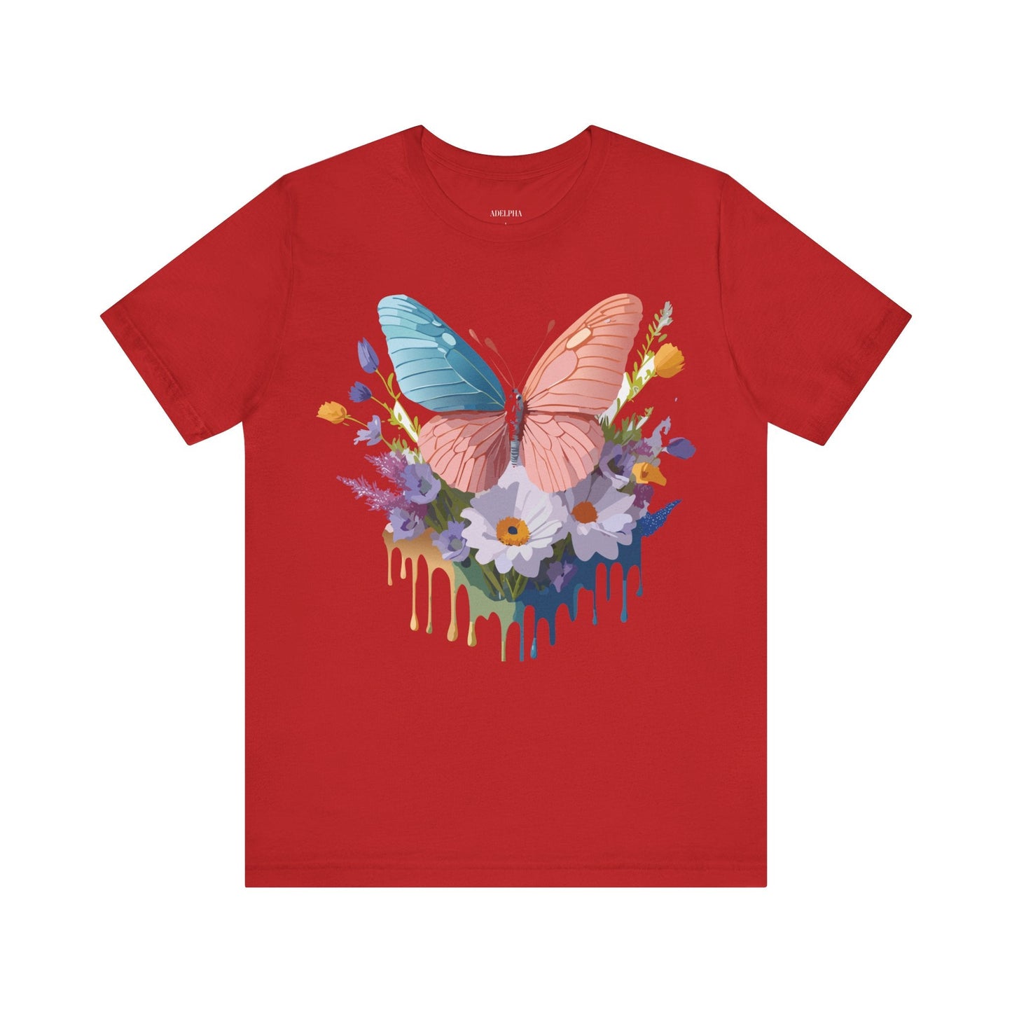 Butterfly Graphic Tee Unisex Adelpha Art Vintage Inspired Short Sleeve Shirt