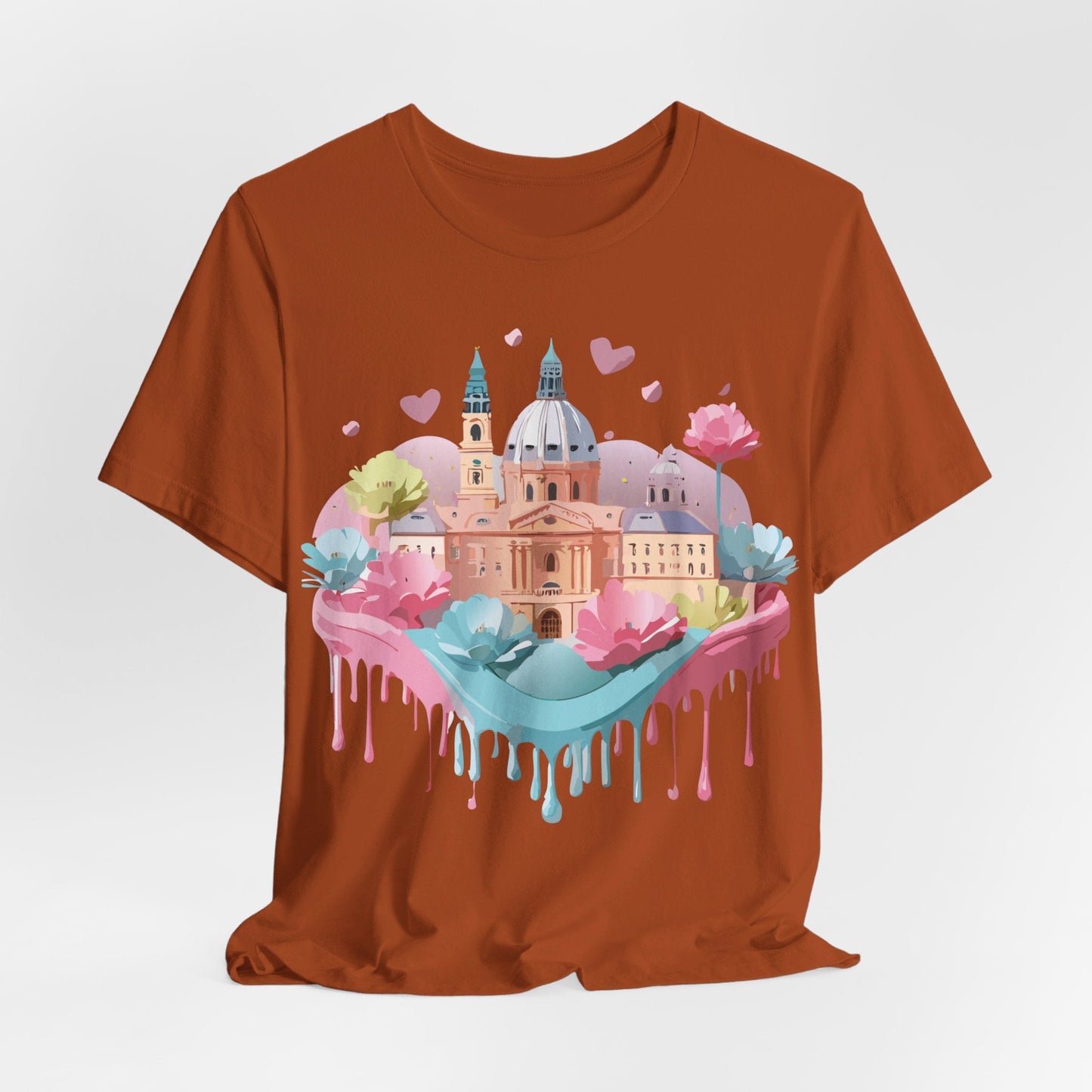 Prague Tourist Graphic Tee By Adelpha Unisex Vintage Inspired Art Shirt Original Artwork