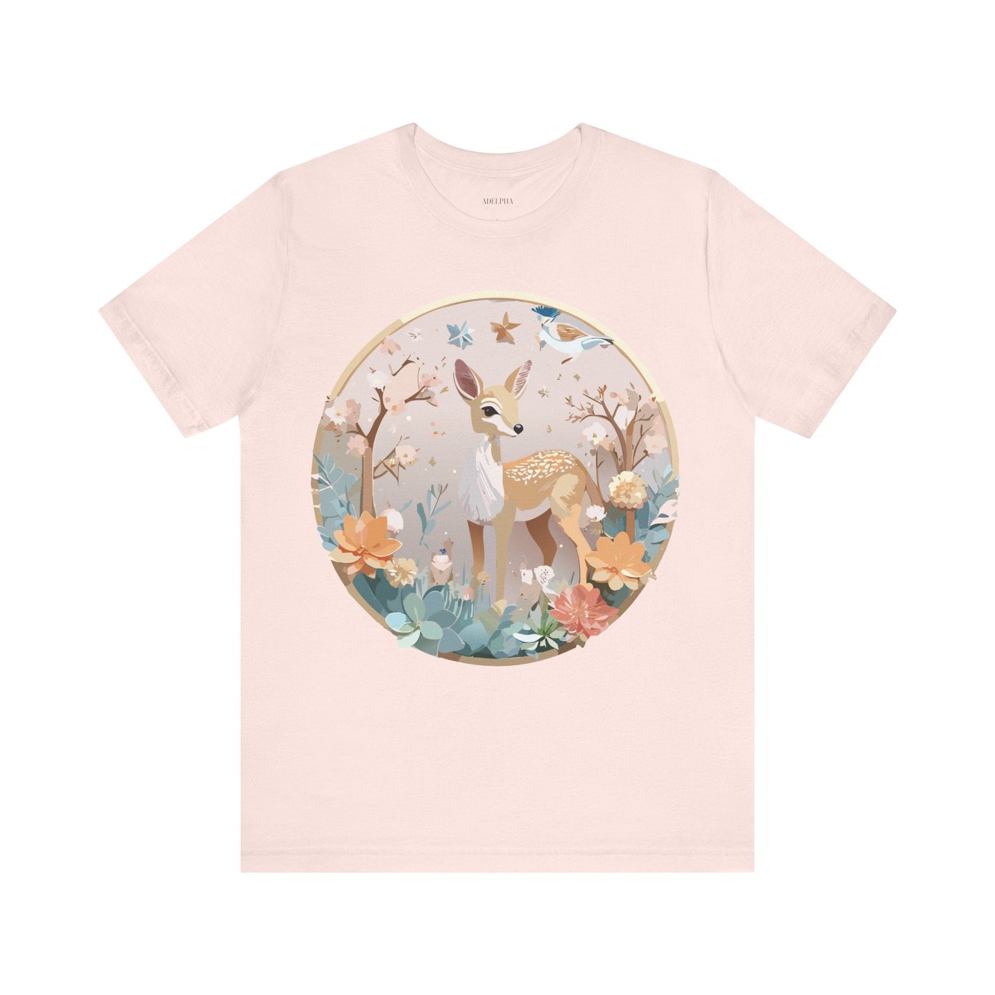 Medallion Graphic Unisex 100 Cotton Vintage Animal Medal Artwork Tee 9