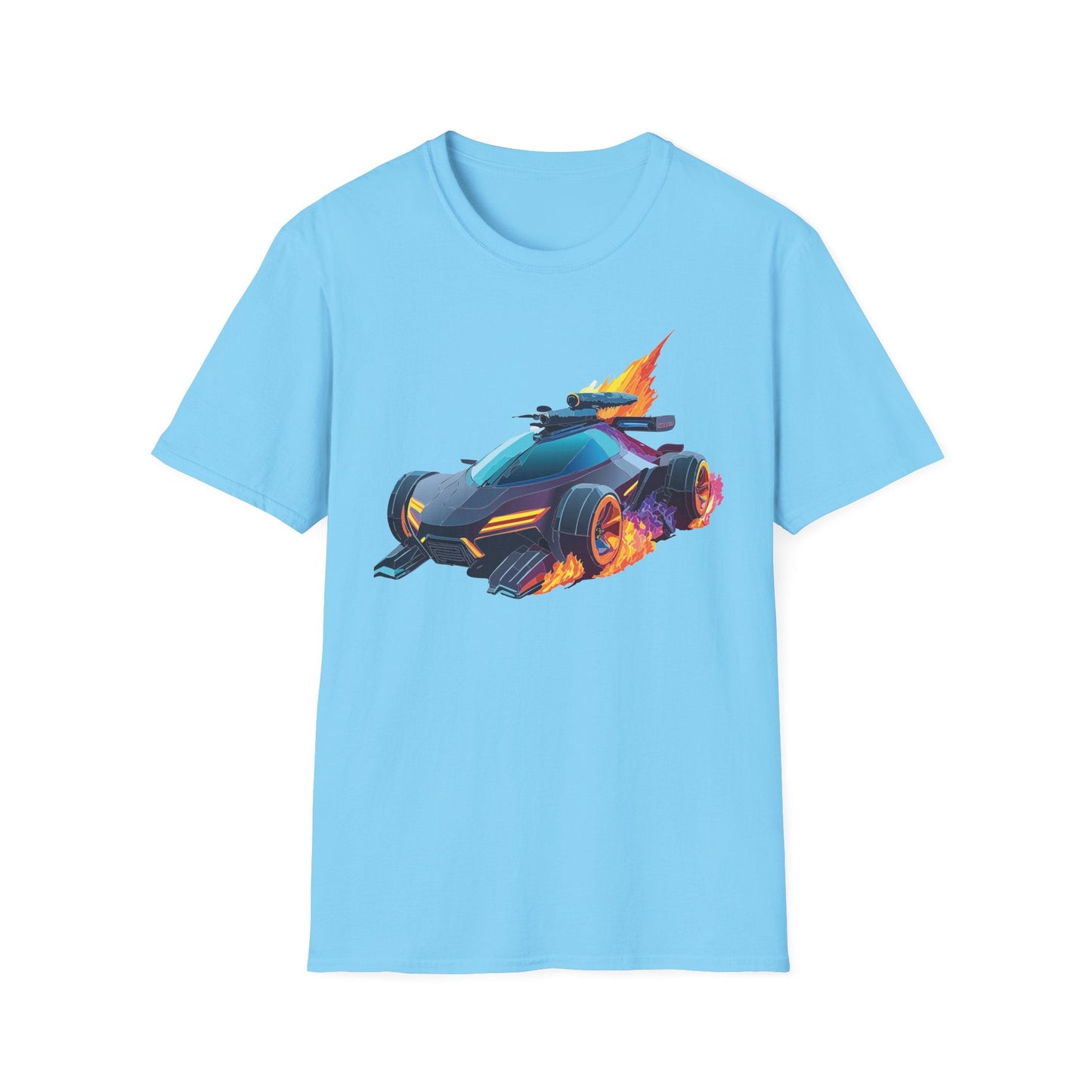 Unisex Car T Shirt Hot Wheels Cars Shirt 100 Percent Ring Spun Cotton Gildan Softstyle Tee