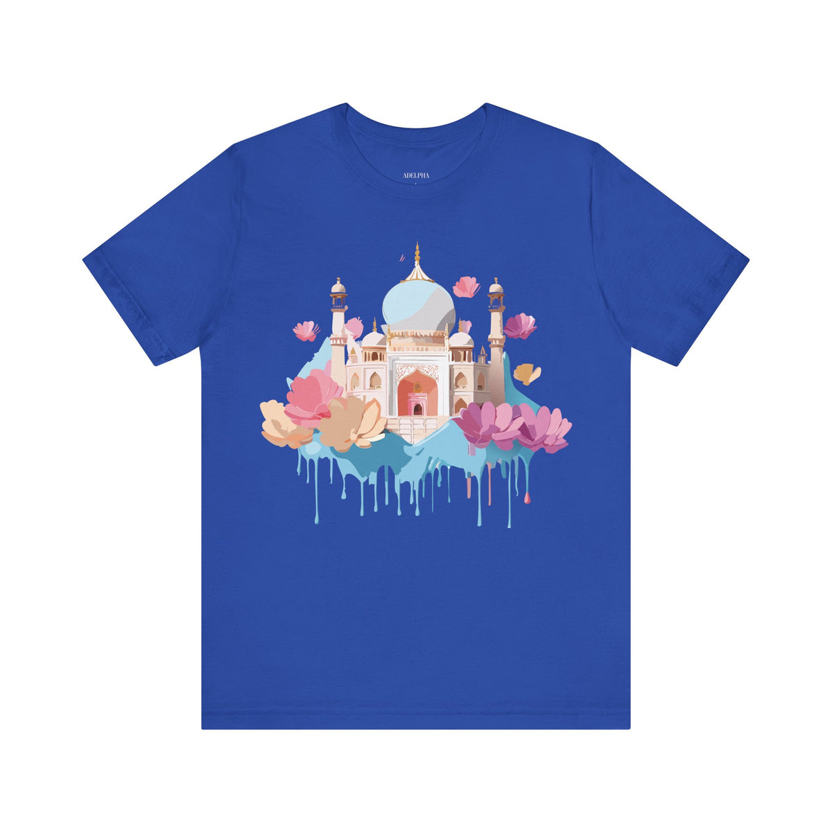 Unisex Cotton Bella+Canvas Tee with Taj Mahal