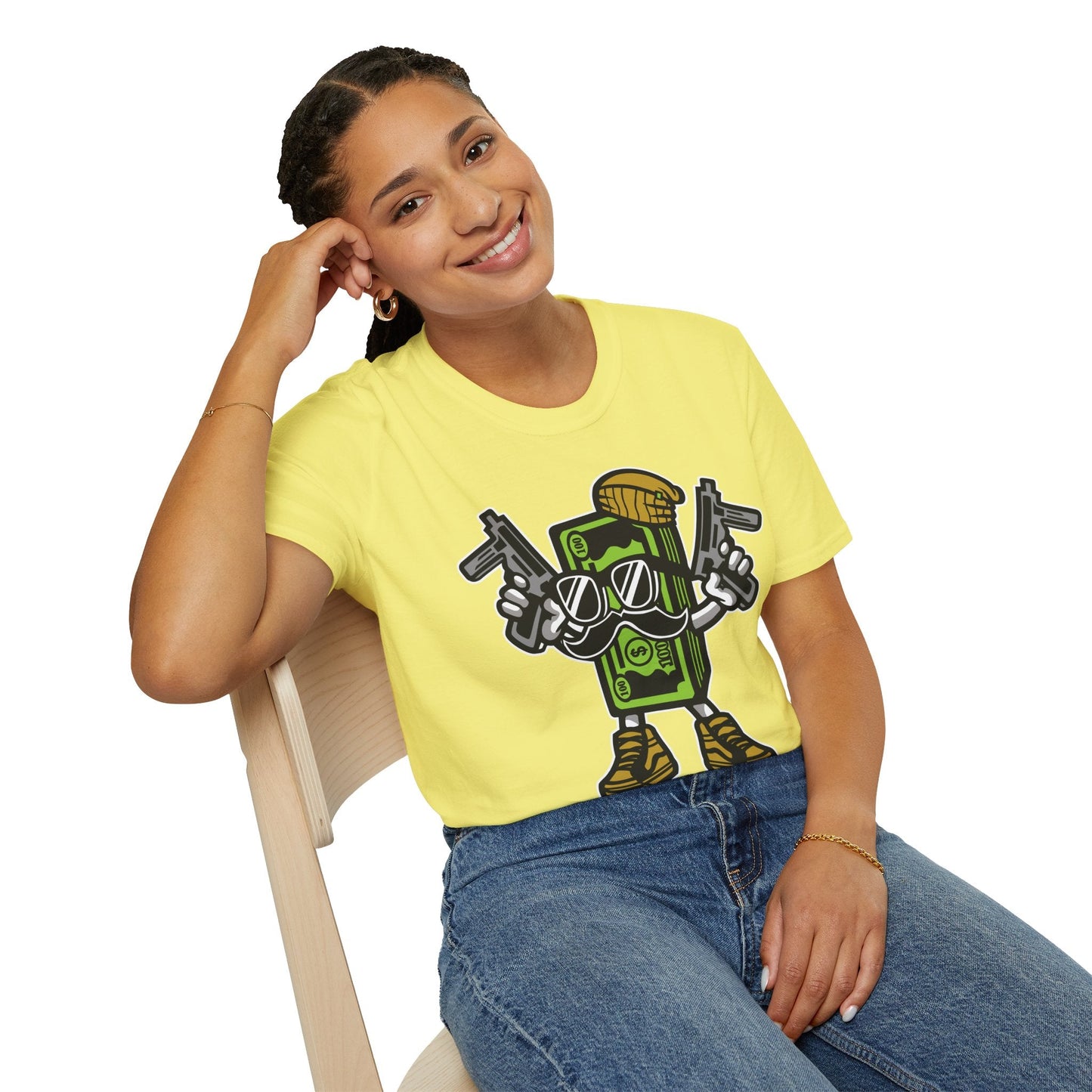Cartoon T Shirt Animation Tee Funny Graphic Unisex Gildan Softstyle 64000 Cotton