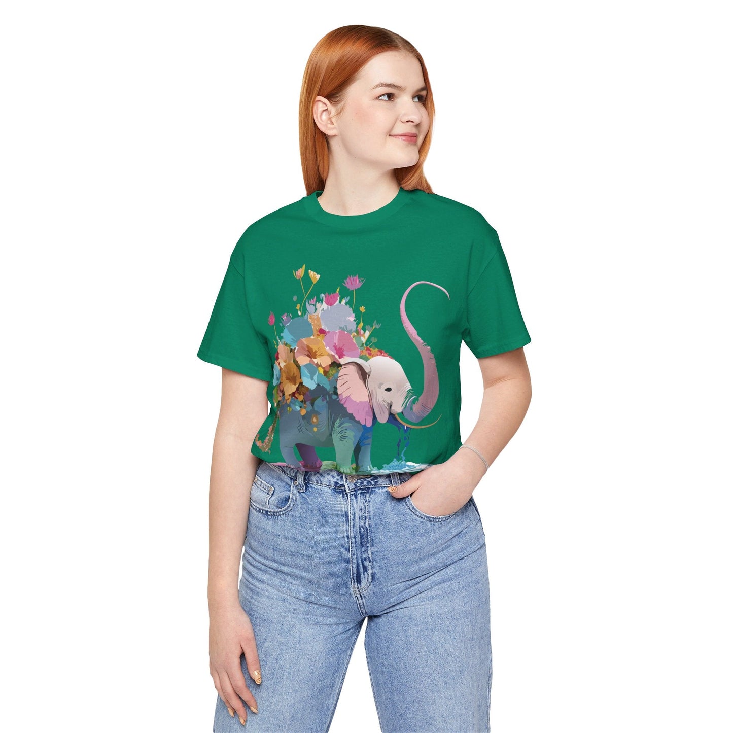 Elephant Graphic T Shirt Unisex Vintage Inspired Art Tee Adelpha Short Sleeve Artwork