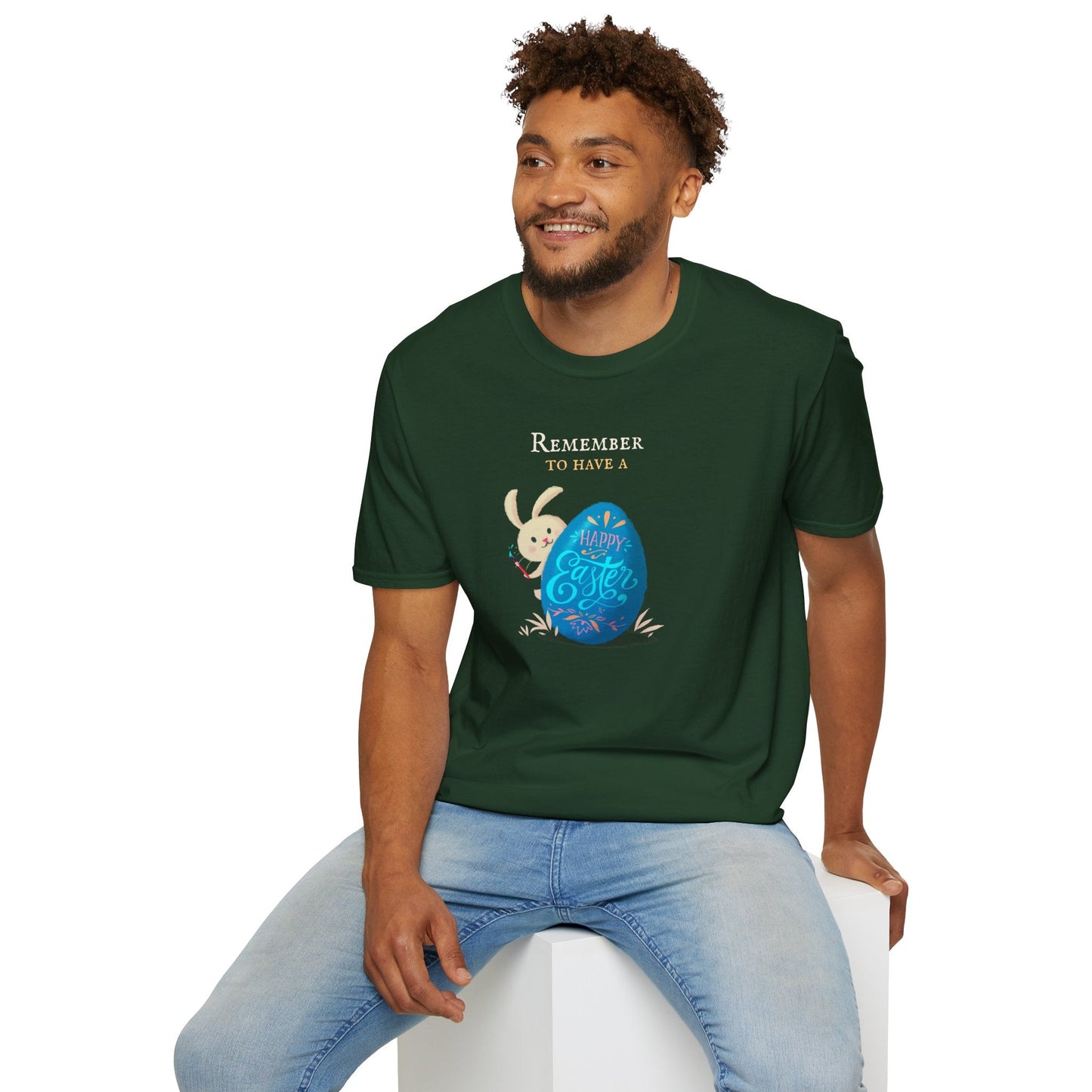 Easter Bunny Egg T Shirt Unisex Softstyle Tee With Easter Signature Prints And Design