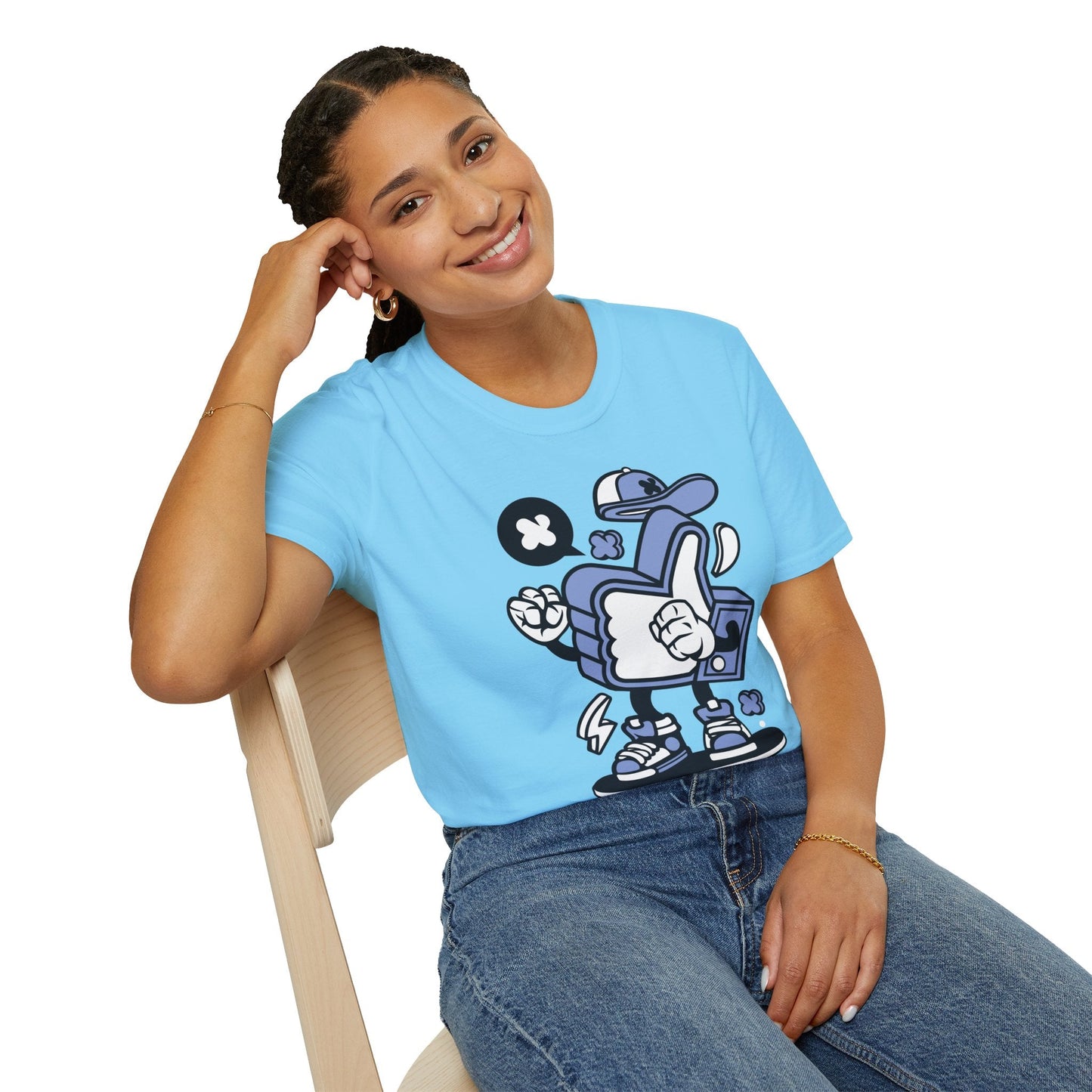 Cartoon T Shirt Animation Tee Funny Graphic Tee For Unisex Gildan Softstyle 64000 Cotton