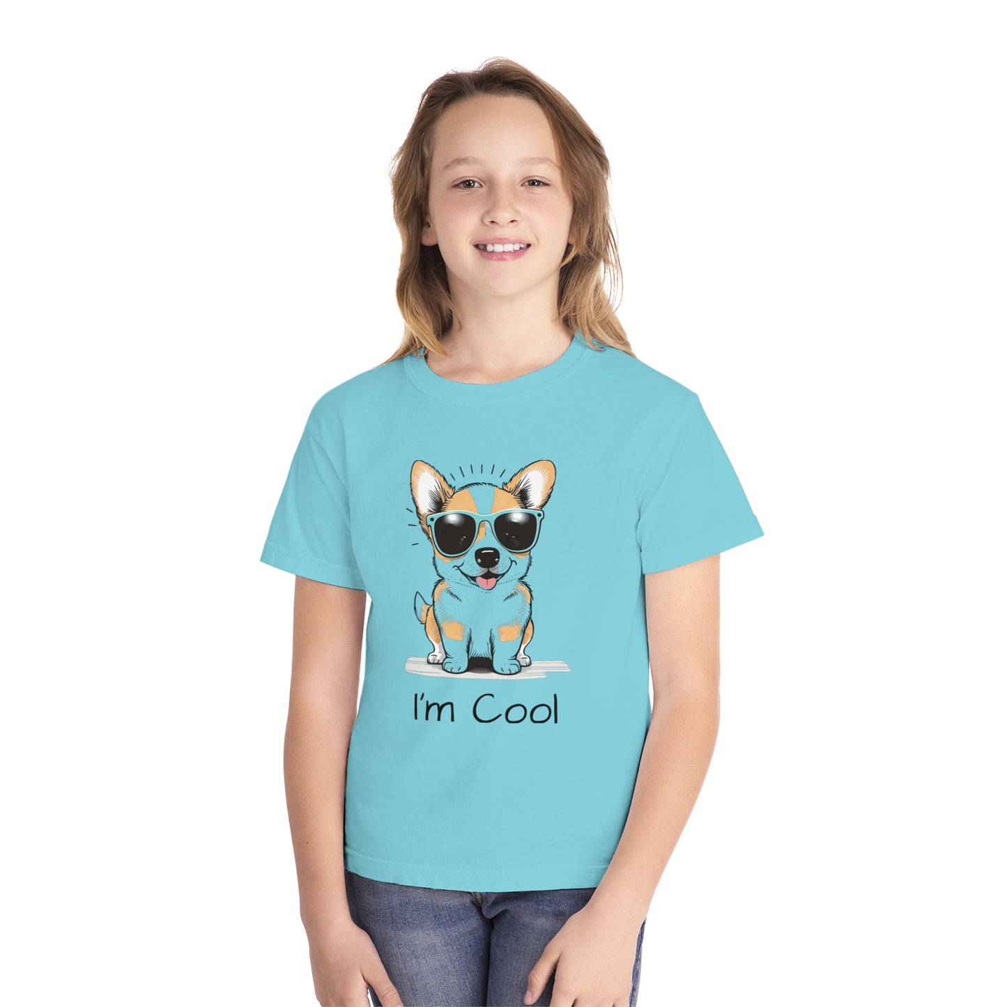 Youth Tee Shirt with Cool Dog