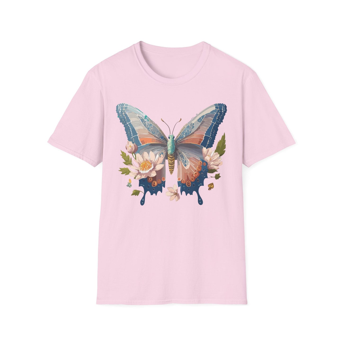 Butterfly Shirt Unisex T Shirt Monarch Design Softstyle 64000 Ring Spun Cotton Tee