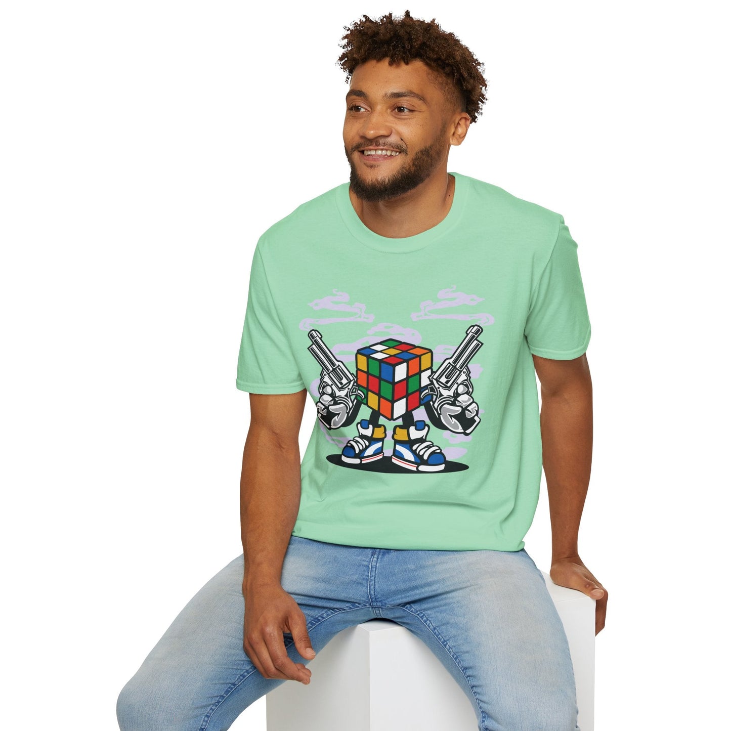 Cartoon Animation Funny T Shirt Gildan Softstyle 64000 Unisex Short Sleeve Cotton Tee