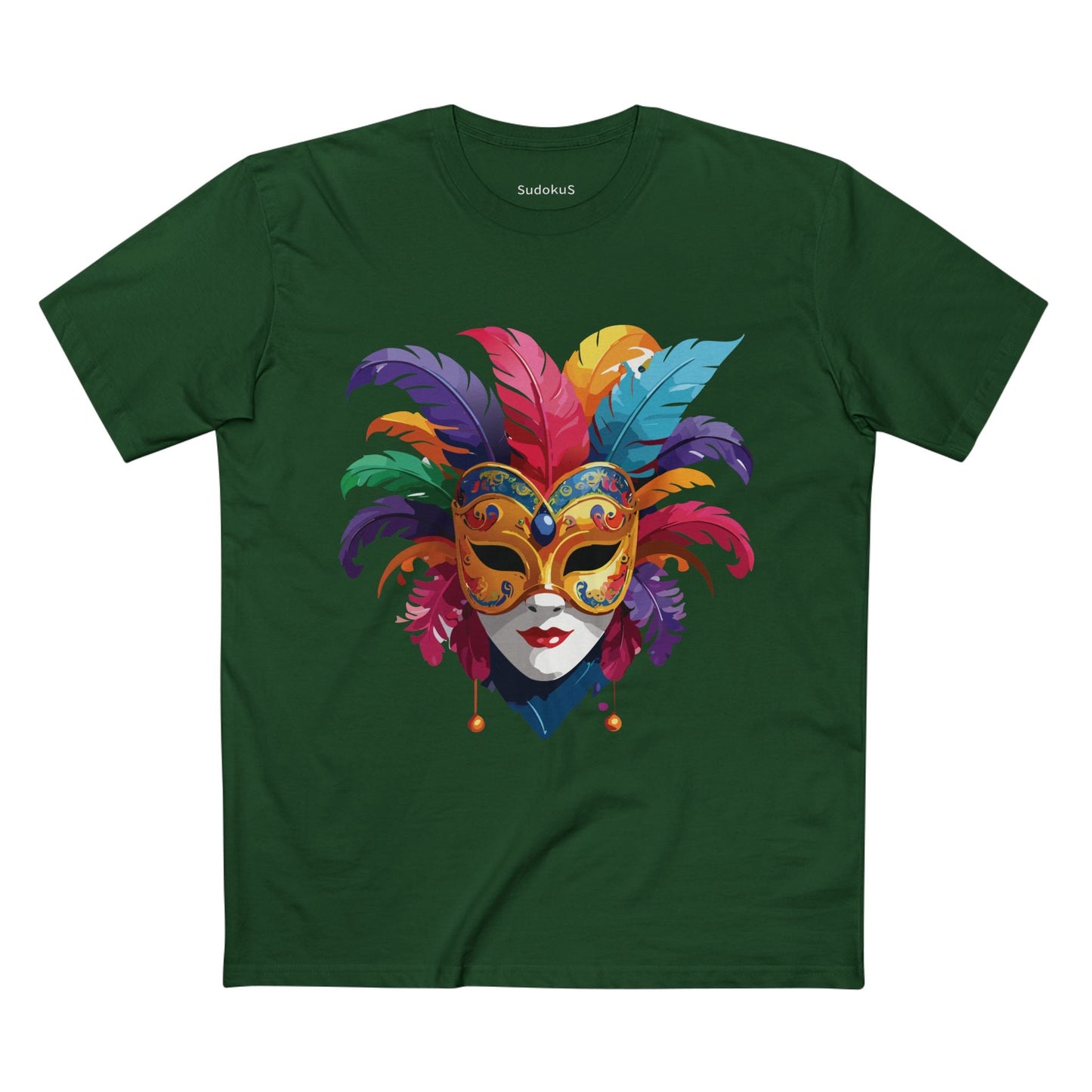 Mask Graphic Unisex 100 Cotton Staple Tee 14