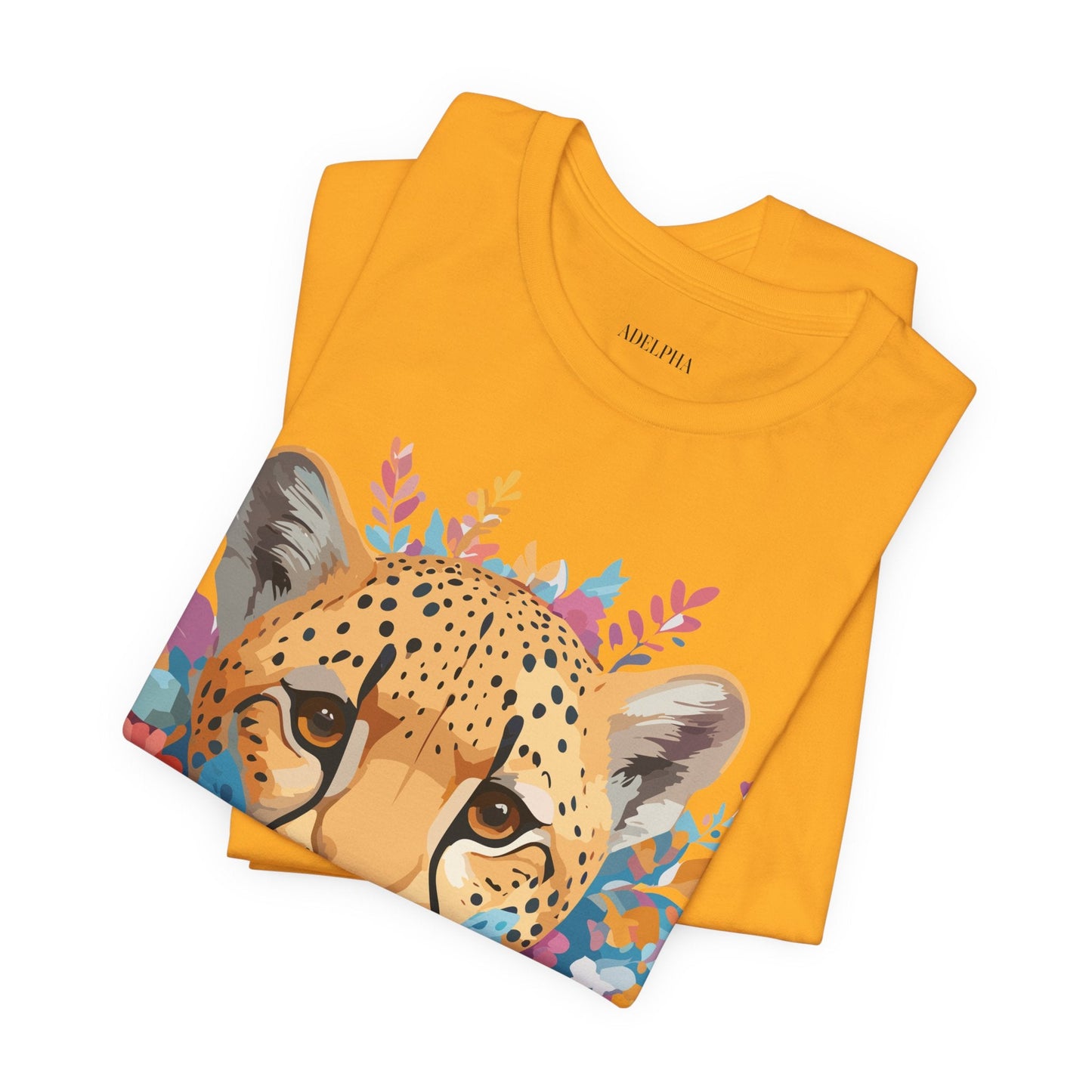 Cheetah Graphic Unisex 100 Cotton Artwork Tee 4