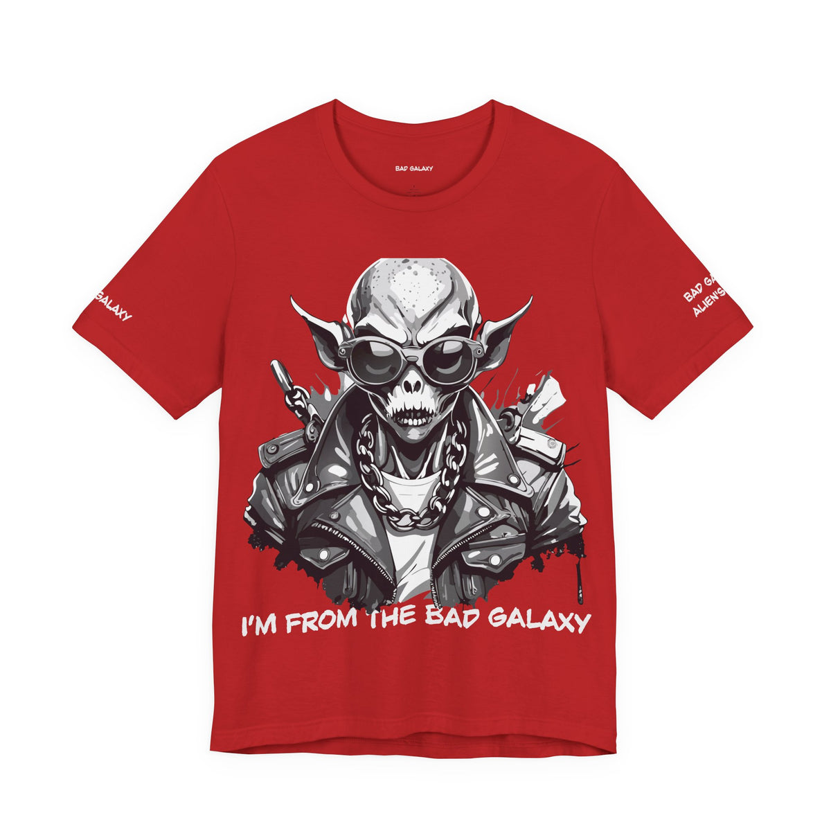 Alien Graphic Unisex Cotton Bella+Canvas Tee with Art Design b78