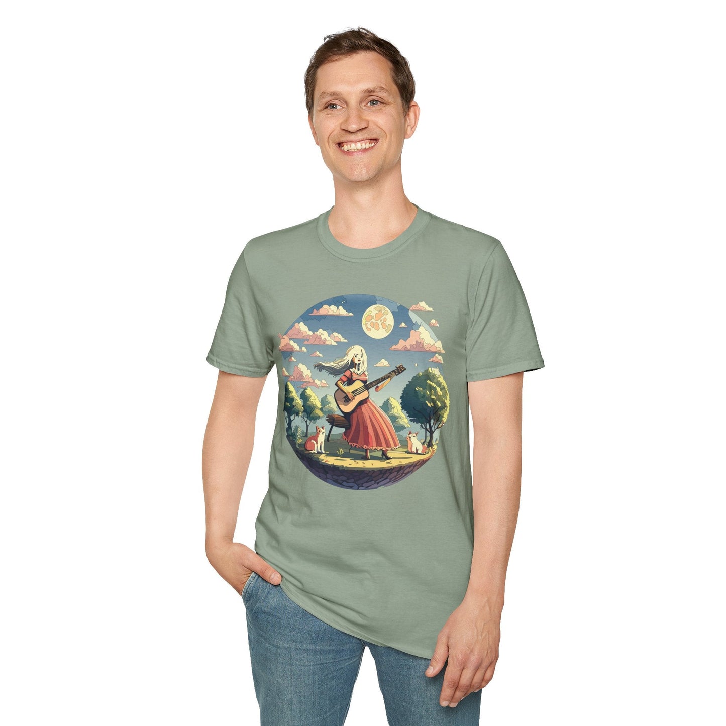 Womens Graphic T Shirts Art Design Tee Softstyle 100 Percent Cotton Unisex Gildan 64000