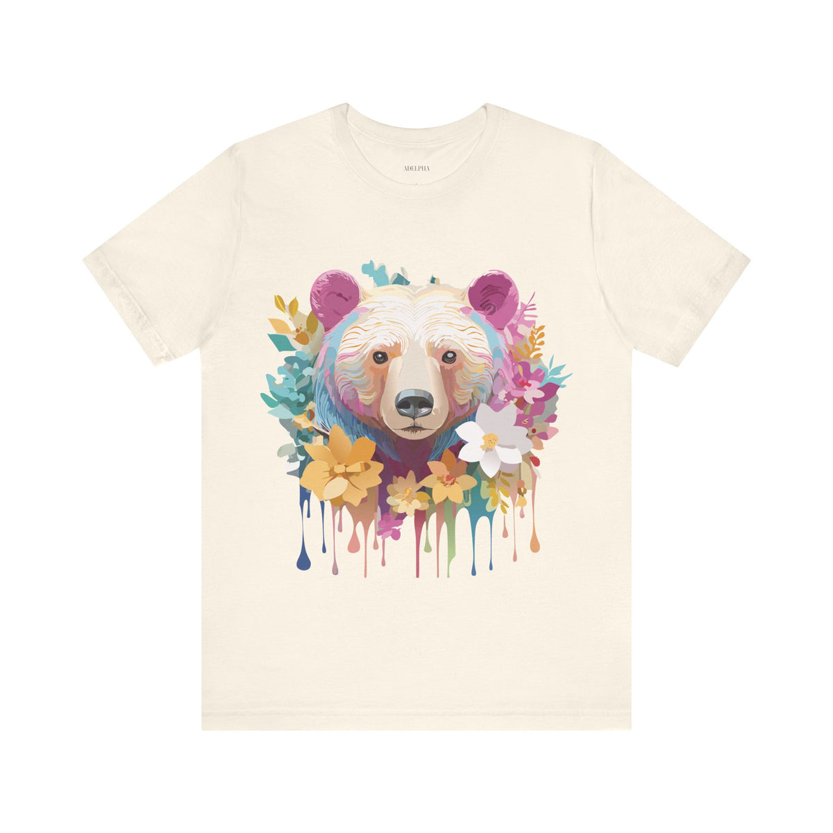 Bear Graphic Design Tee Bella+Canvas Unisex 100 Cotton Tee Shirt a115