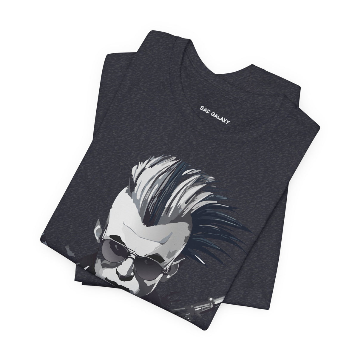 Punk Rock Graphic Unisex Cotton Bella+Canvas Tee with Art Design b28