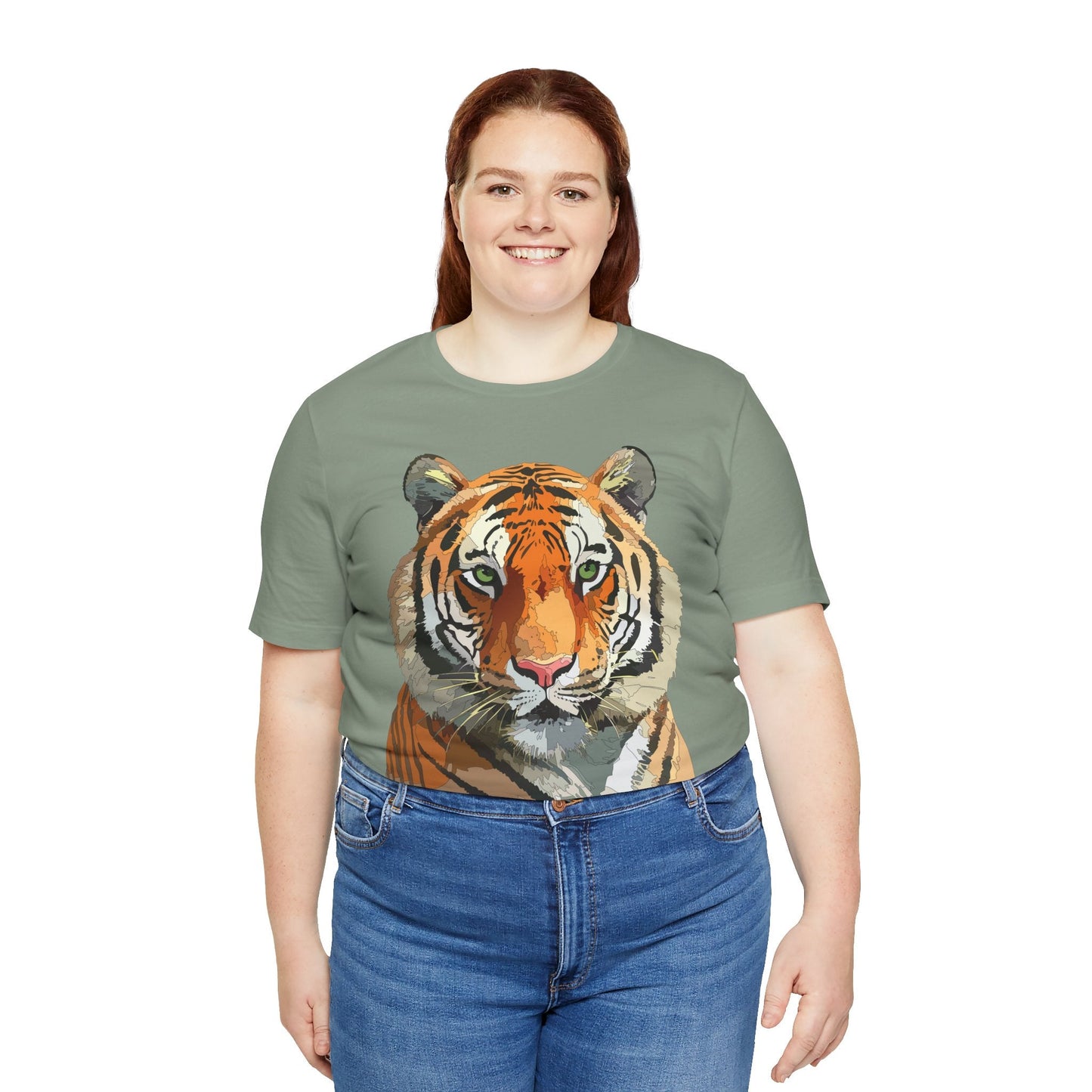 Unisex Animal Graphic Tee Shirt With Wildlife Art Design For Everyday Comfort Gildan 64000