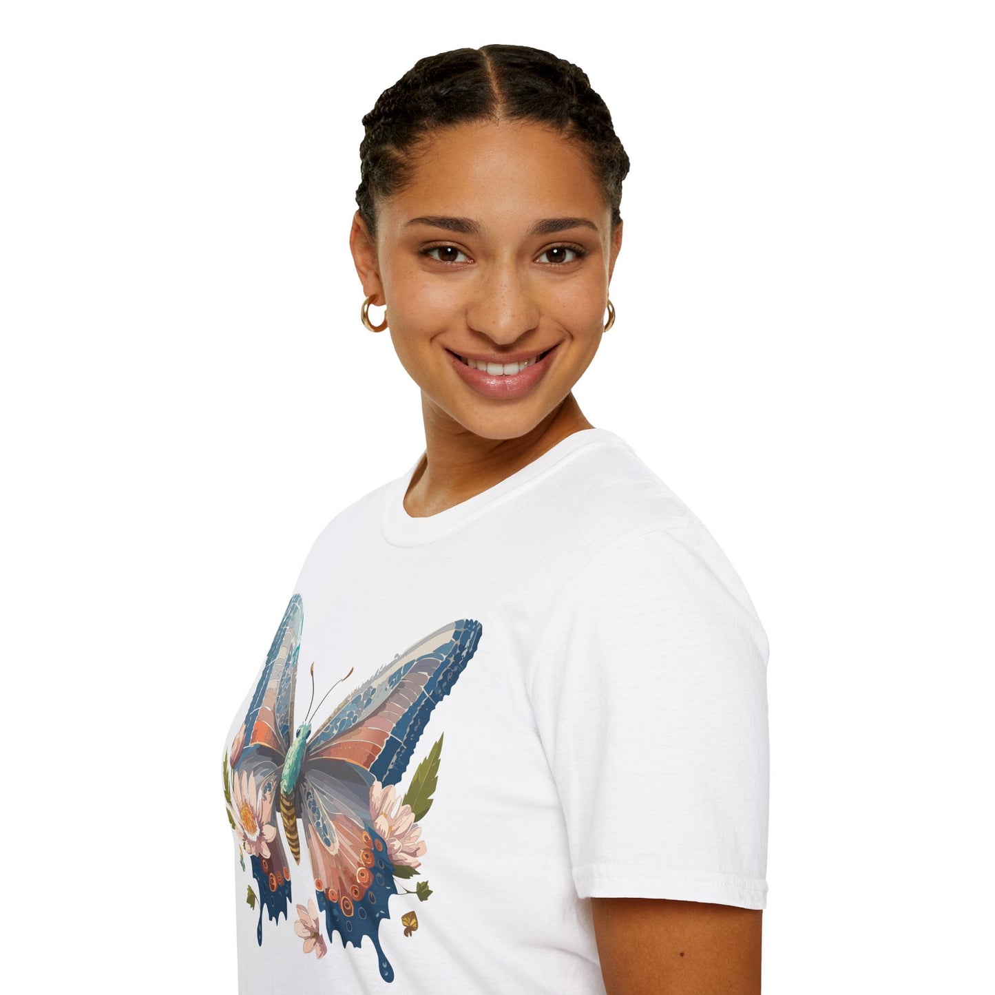 Butterfly Shirt Unisex T Shirt Monarch Design Softstyle 64000 Ring Spun Cotton Tee