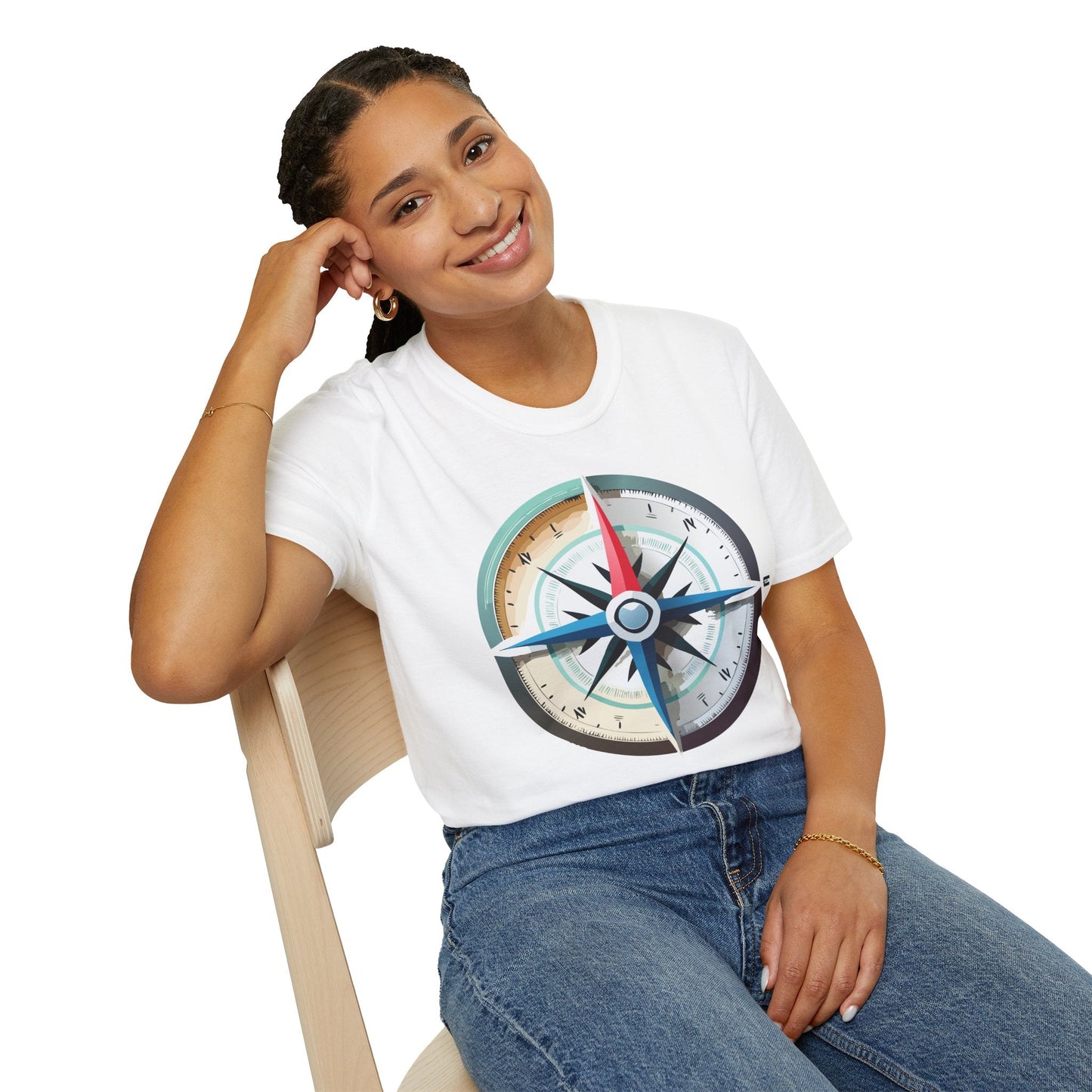 Compass Navigator Graphic Tee Unisex 100 Cotton 17