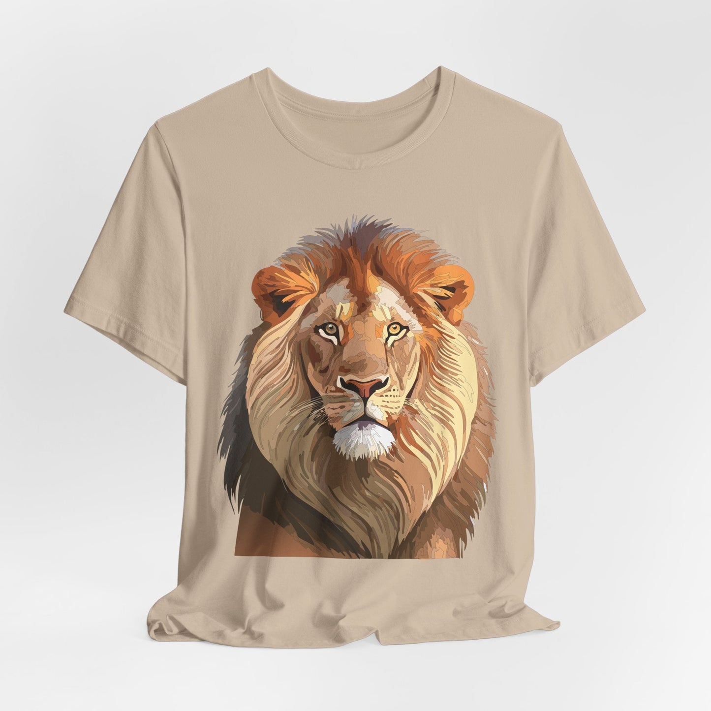 Unisex Animal Graphic Tee Shirt With Wild Animals Art Design For Everyday Wear Casual
