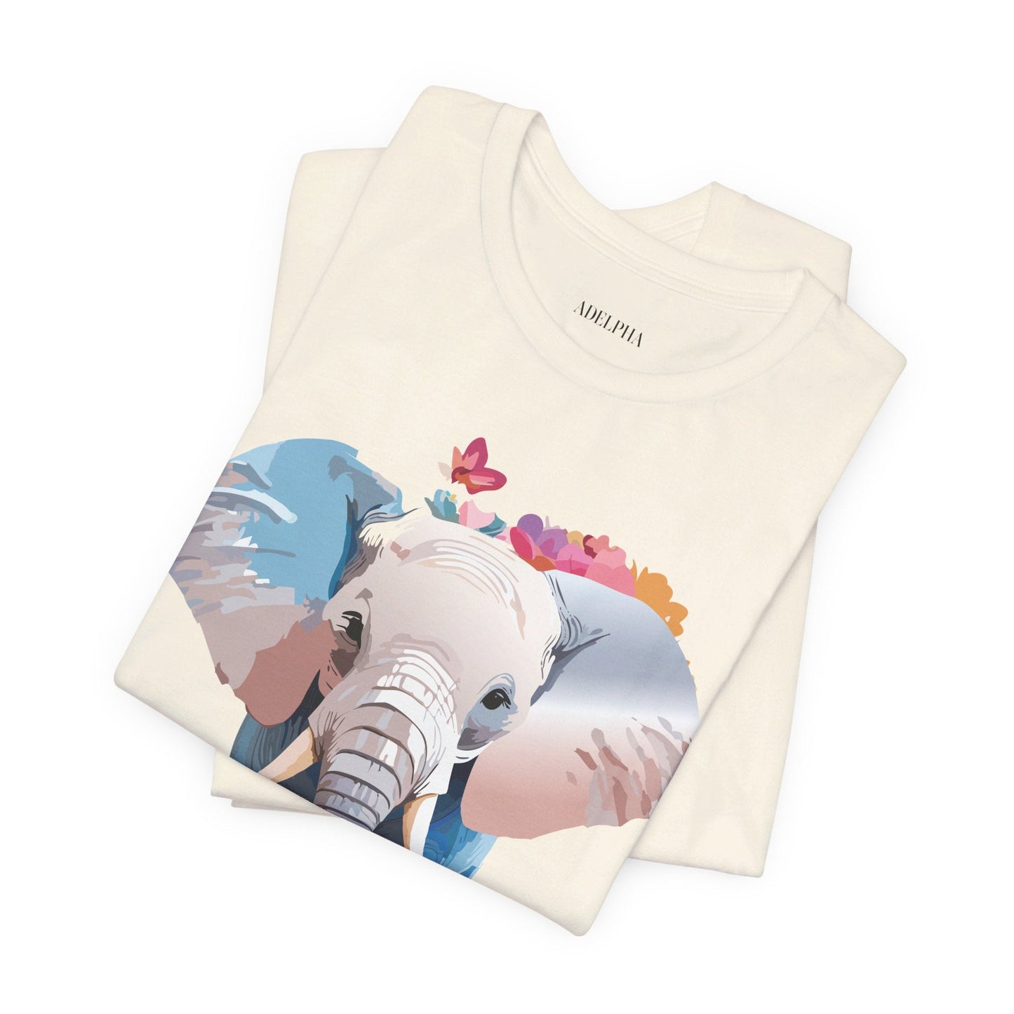 Elephant Graphic Tee From Adelpha Unisex Vintage Inspired Art Design Tee Shirt For Everyday Wear
