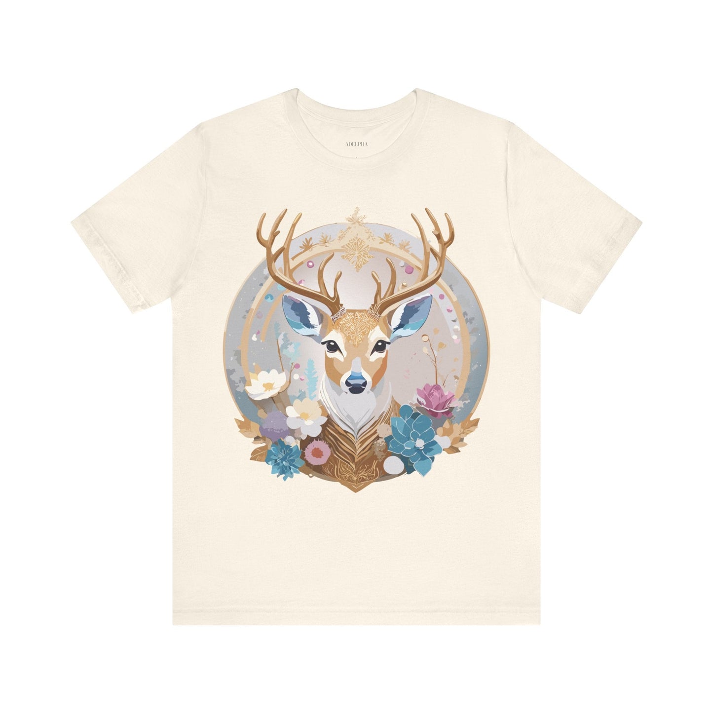 Adelpha Medallion Graphic Tee Unisex Short Sleeve Vintage Inspired Artwork Shirt