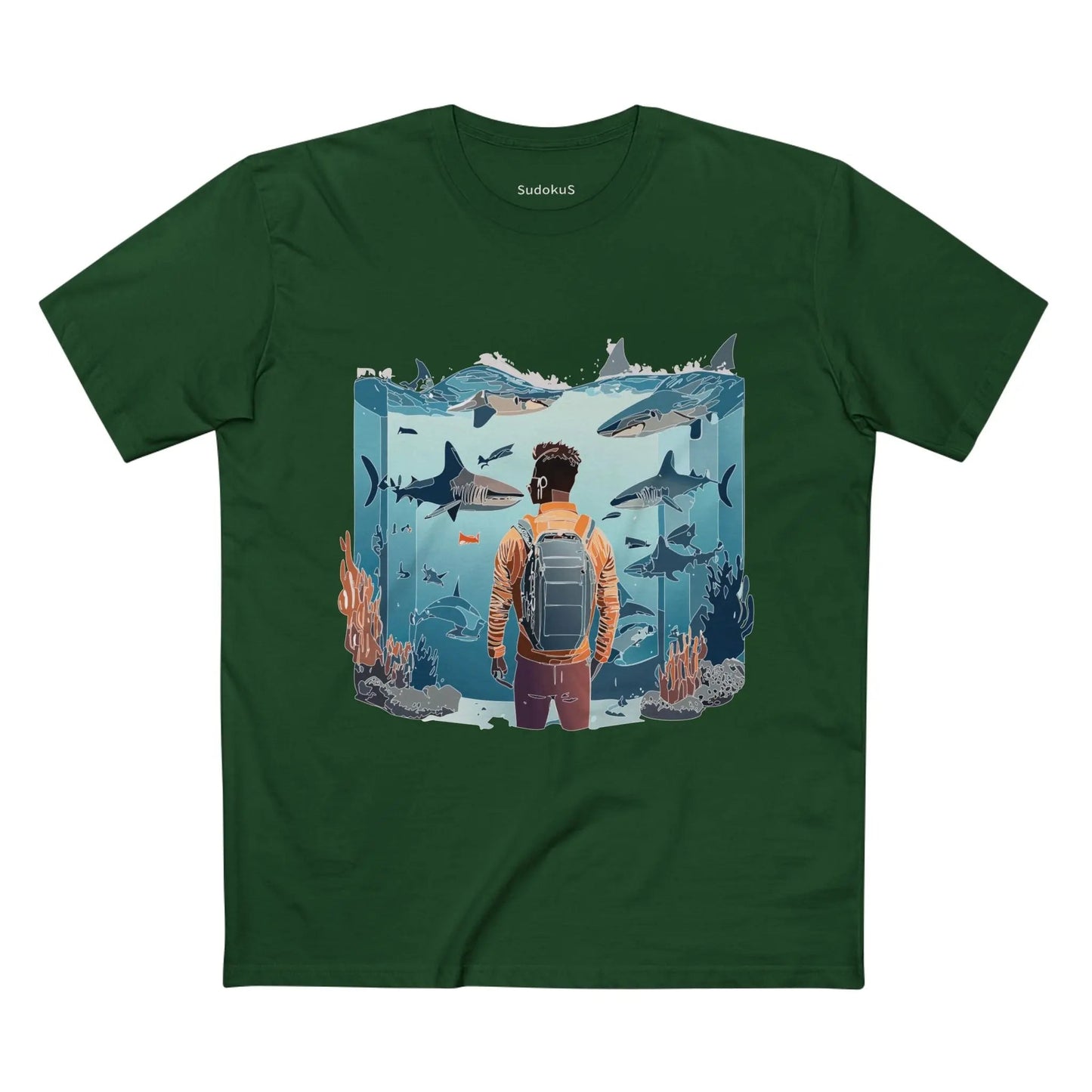 Ocean Coast Graphic Unisex 100 Cotton Staple Tee 6