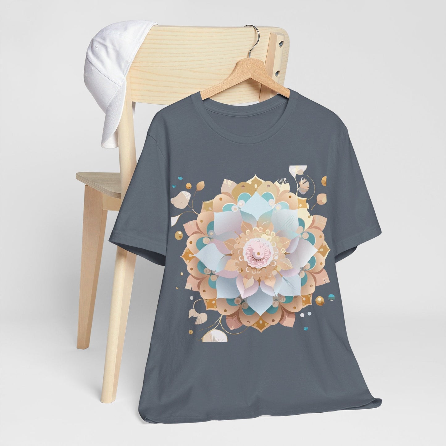 Mandala Graphic Tee Unisex Jersey Short Sleeve Featuring Vintage Inspired Adelpha Artwork