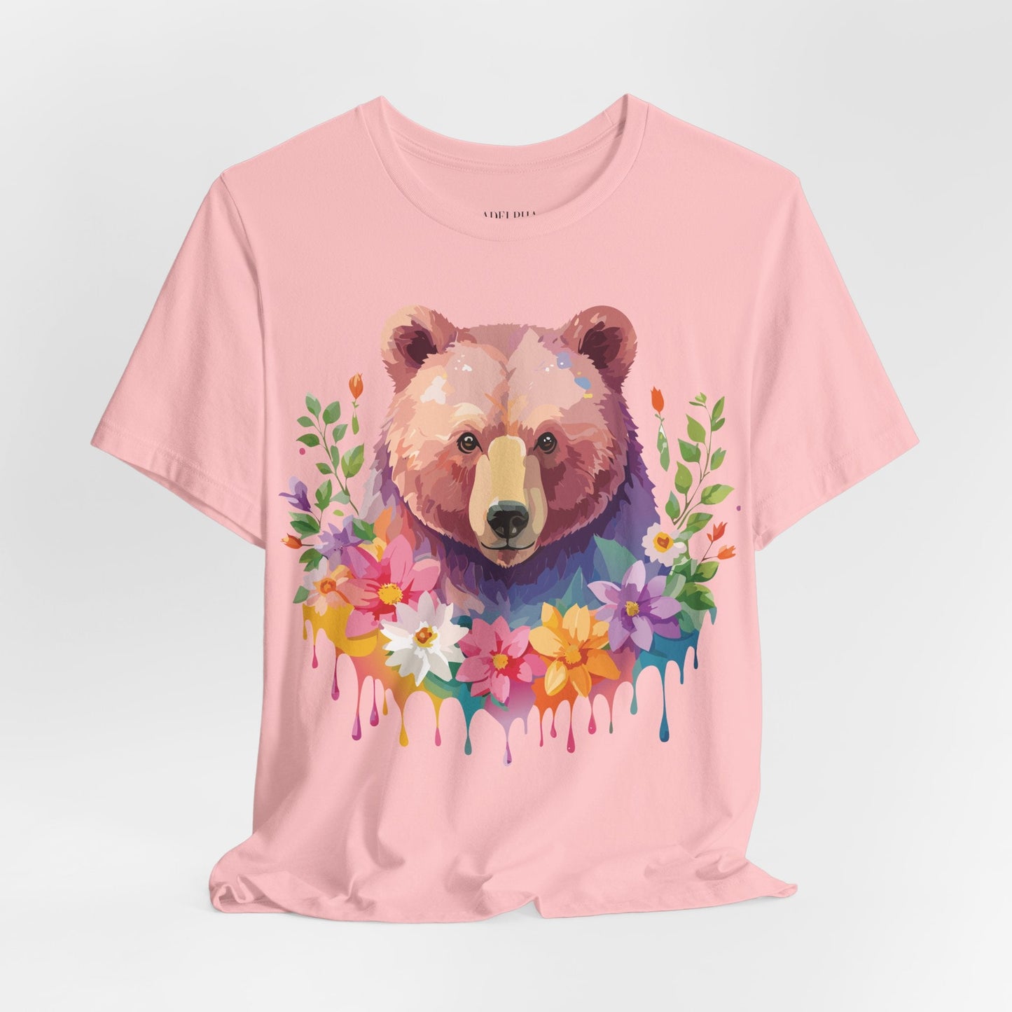 Bear Graphic T Shirt By Adelpha Unisex Short Sleeve Art Design Tee