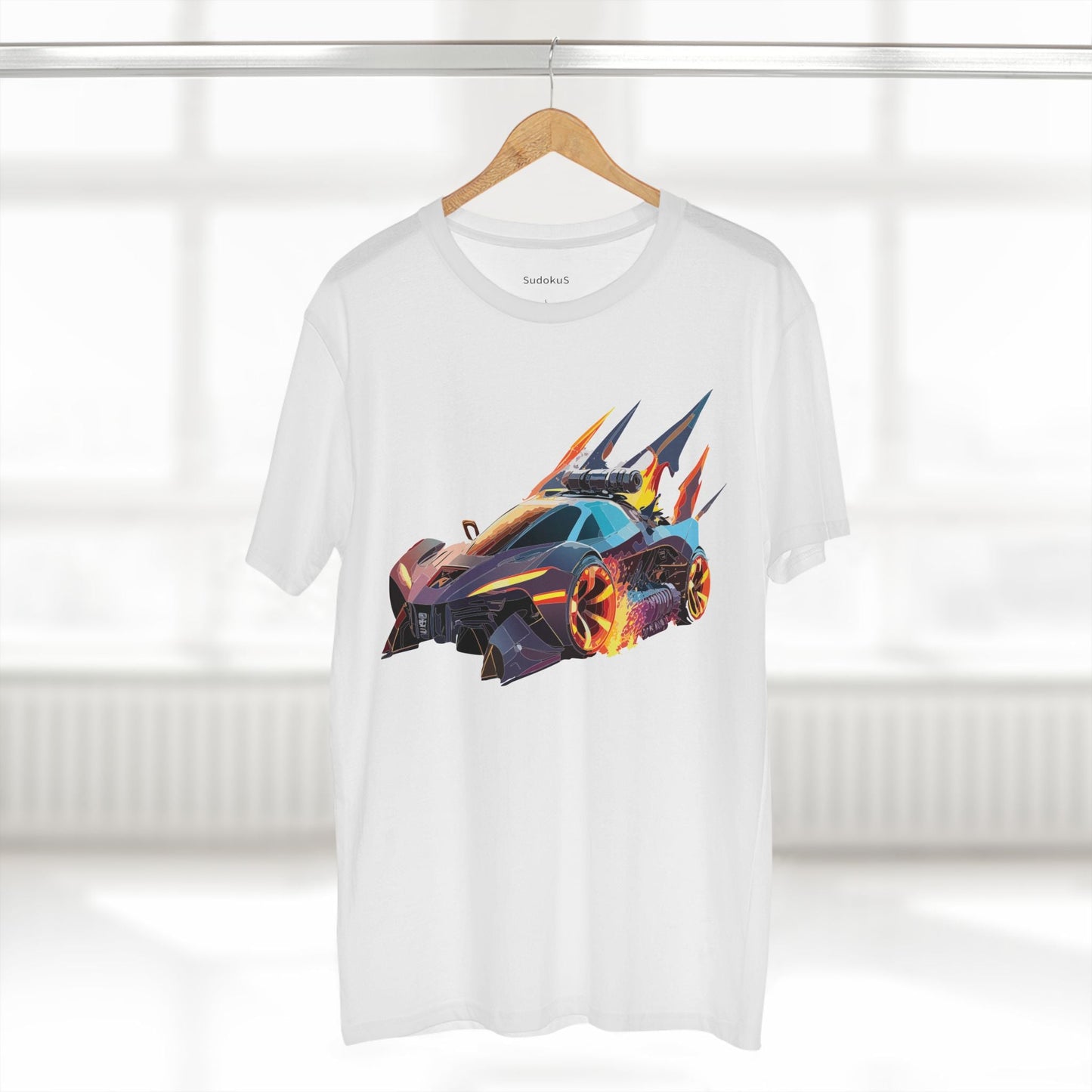 Car Graphic Unisex 100 Cotton Staple Tee 1