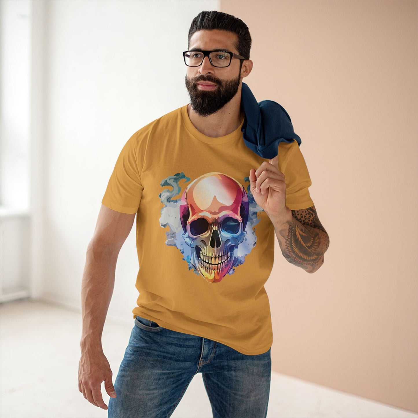 Skull Shirt Skeleton Art Tee Unisex Premium Cotton Retro2Nova From Art Collection