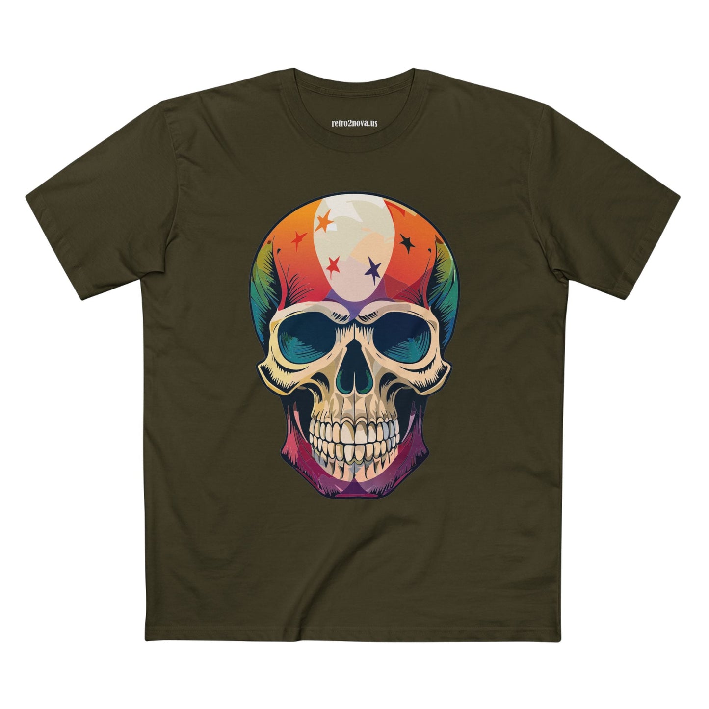 Skull And Skeleton Shirt Unisex Premium Cotton Staple Tee With Art Design Retro2Nova SS7