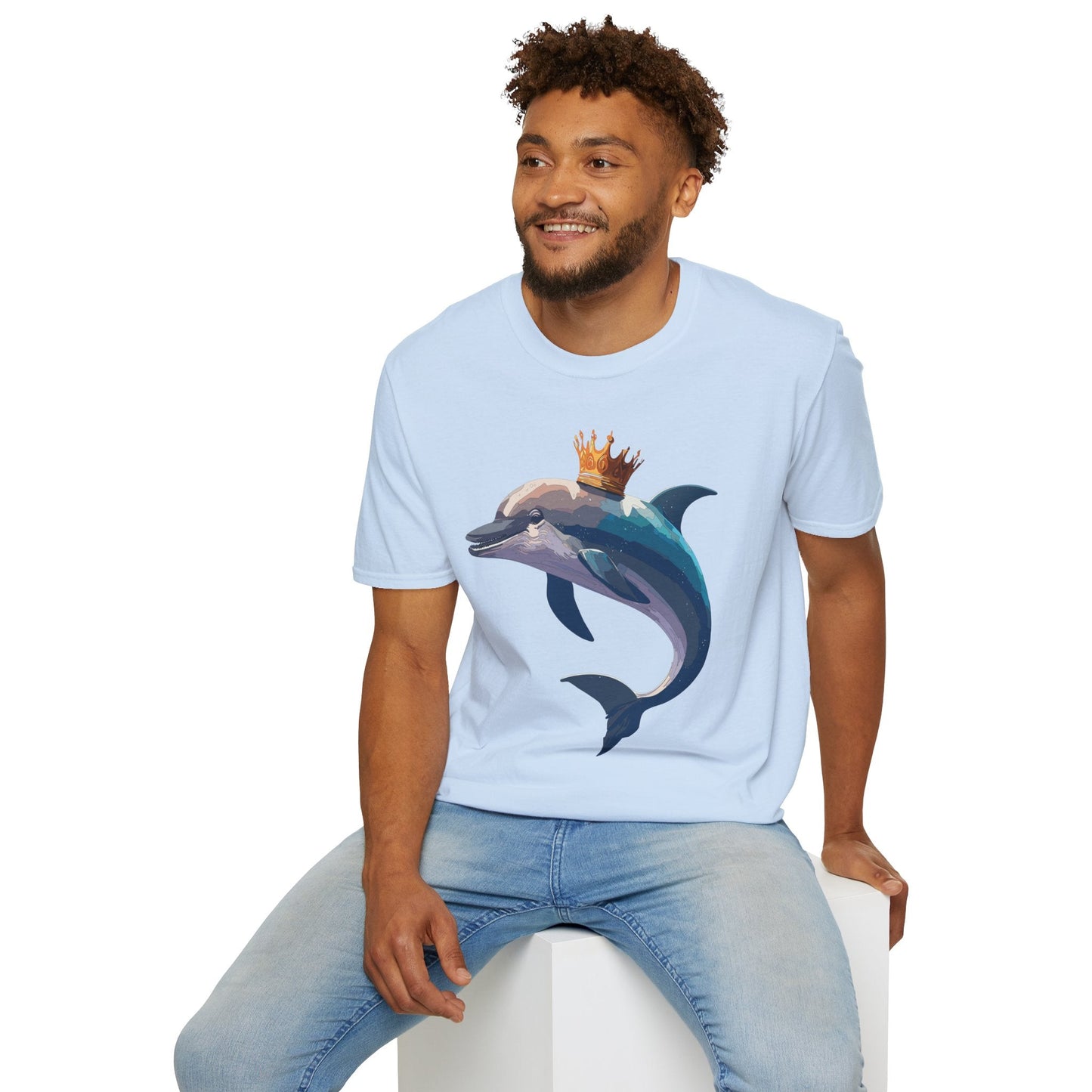 Dolphin Shirts Unisex Gildan Softstyle 64000 100 Percent Cotton Tee For Animal Lovers