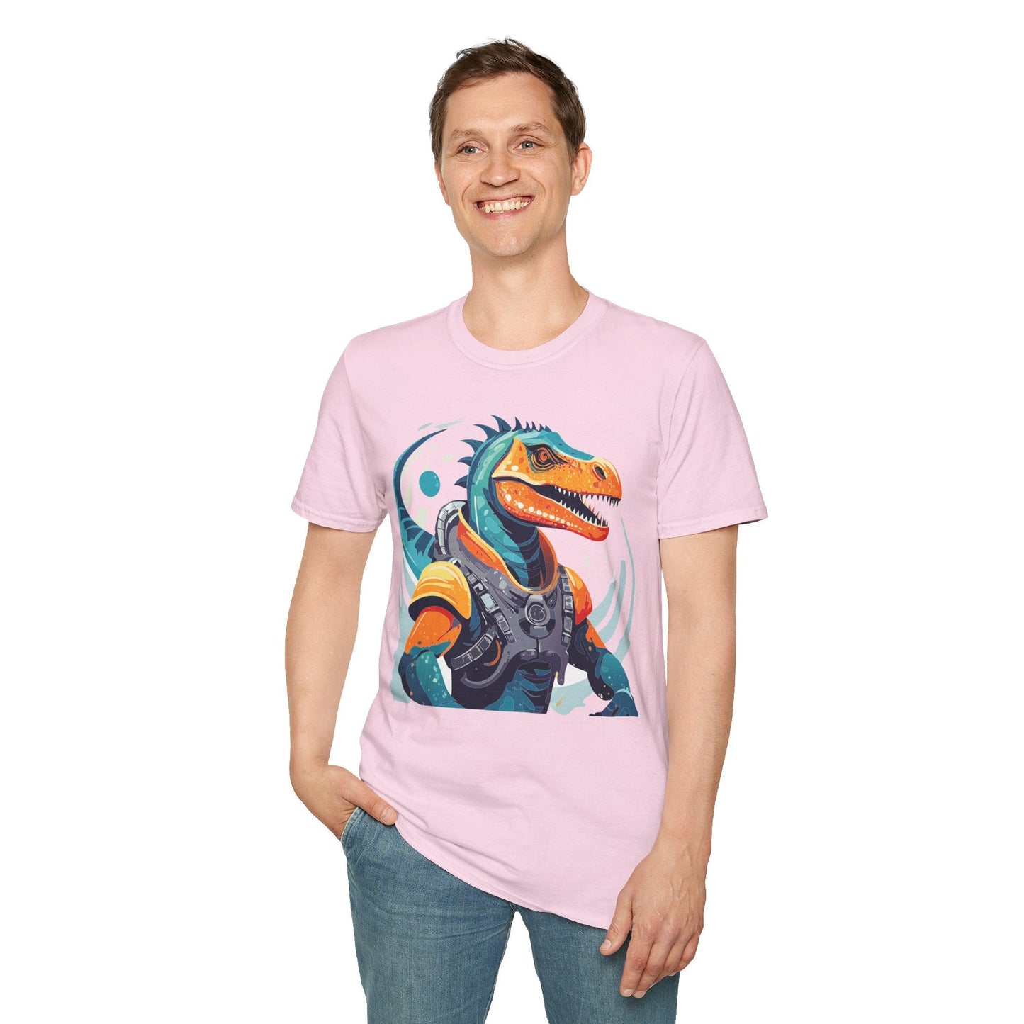Alien Graphic Unisex Cotton Softstyle UFO Artwork Tee 10