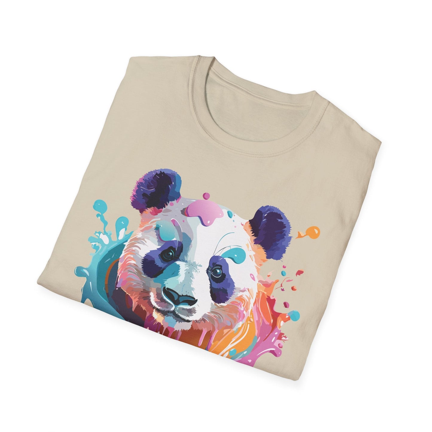 Panda Shirt T Shirt Softstyle 64000 Gildan 100 Percent Ring Spun Cotton Comfortable Animal Tee
