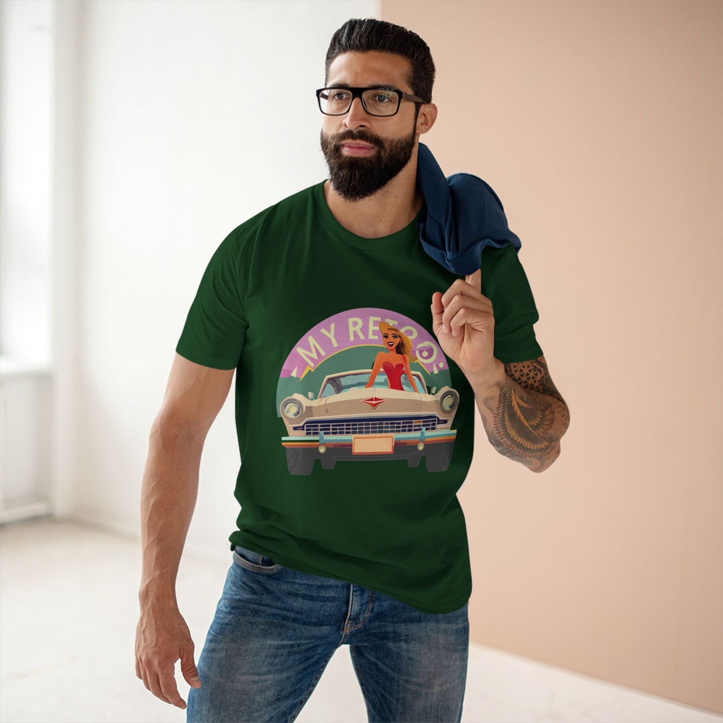 RC27 Retro Car Shirt Unisex Premium Cotton Tee With Original Art Design Retro2Nova Art Collection