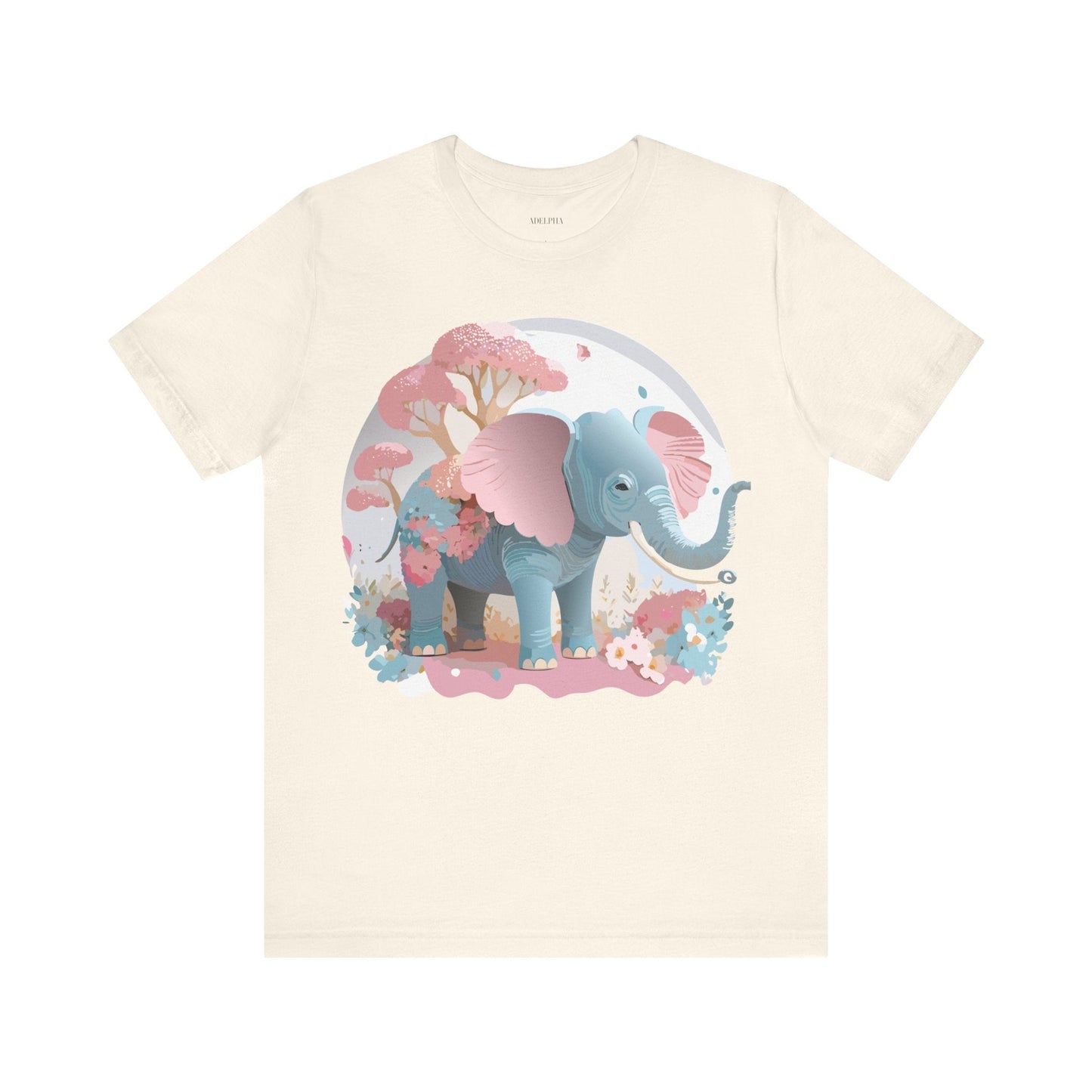 Elephant Graphic Unisex 100 Cotton Jersey Vintage Art Design Tee 17