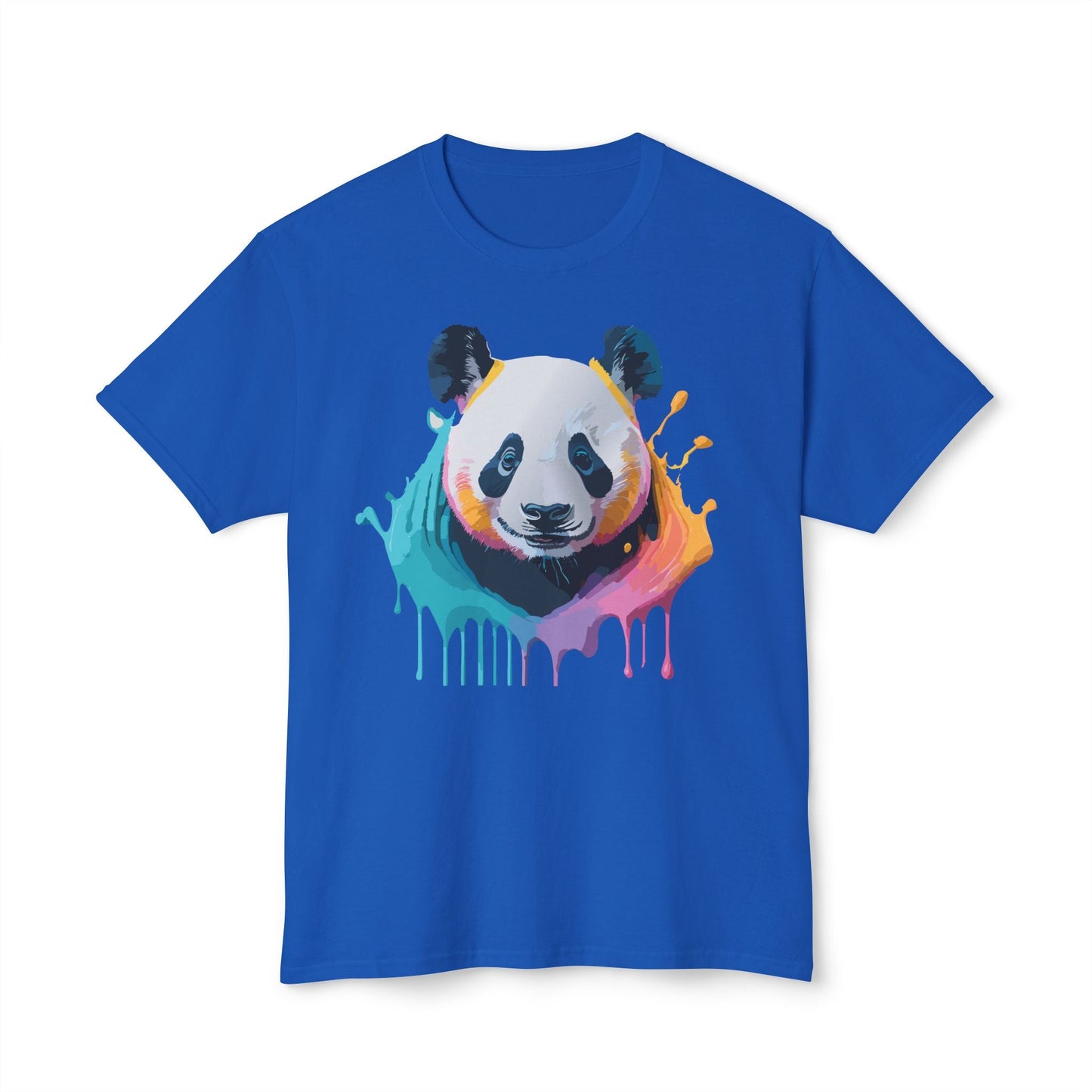 Unisex HD Cotton Panda T Shirt With Full Color Panda Art Print Made In USA Premium Fit For All Sizes