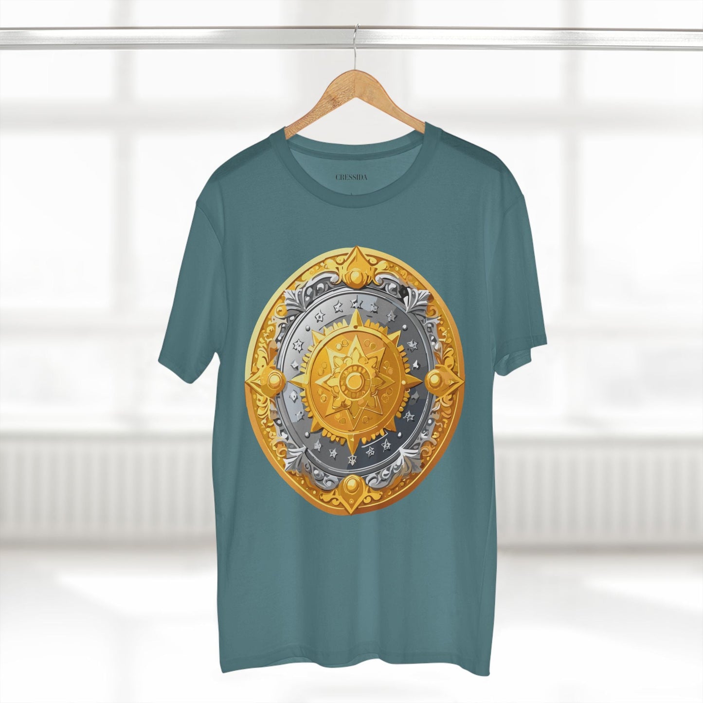 Antique Gold Coin Graphic Design T-Shirt Unisex 100 Cotton With Golden Print Artwork Tee 23
