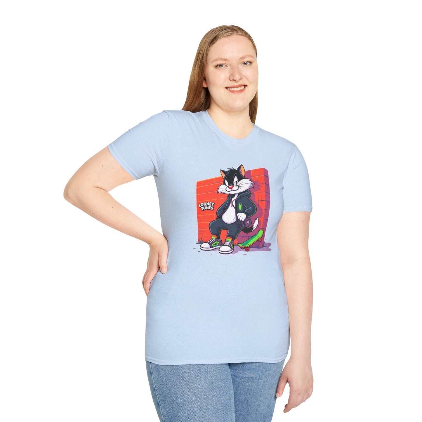 Cartoon T Shirt With Animation Design Unisex Softstyle Graphic Tee Funny Animals